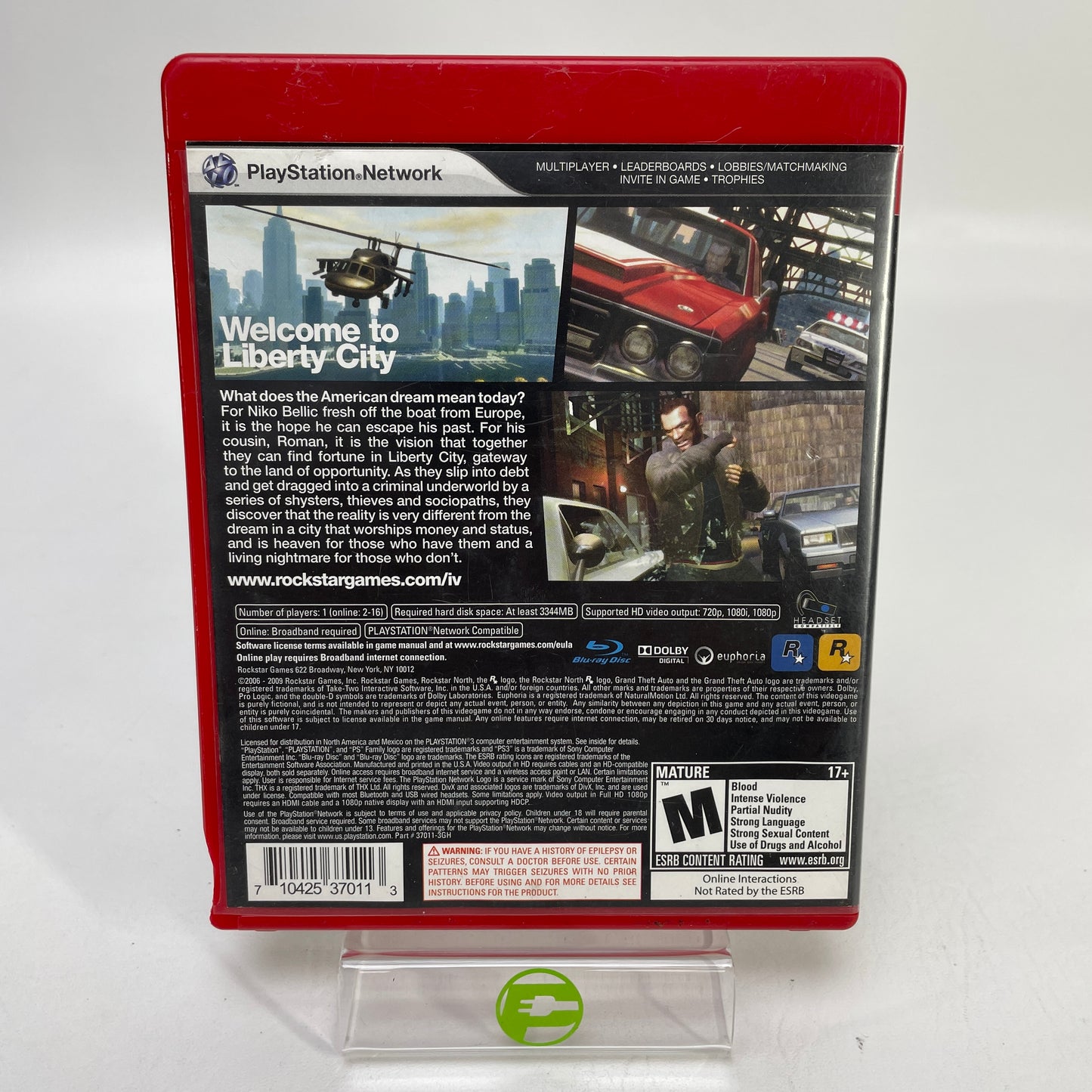 Grand Theft Auto IV (Sony PlayStation 3 PS3, 2008)
