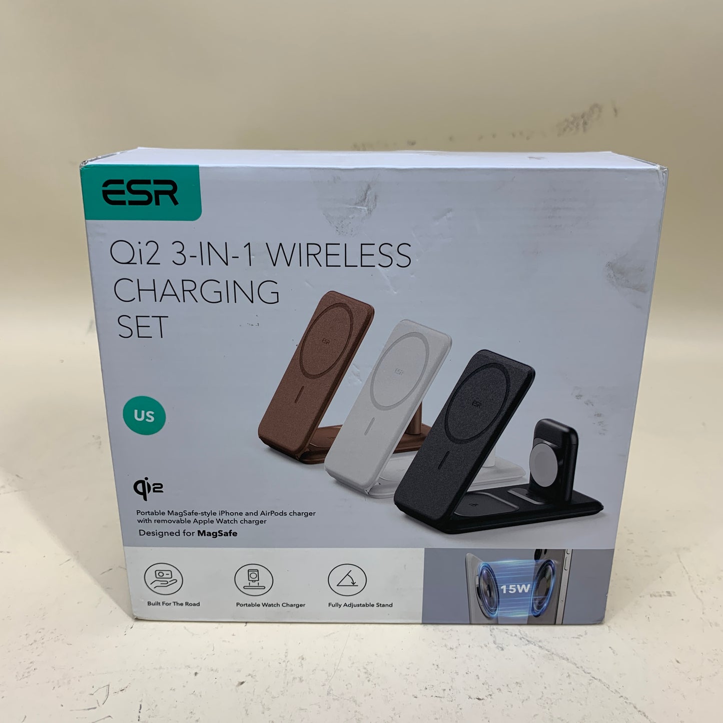 New ESR Qi2 3-in-1 Wireless Charging Set Wired SC569A
