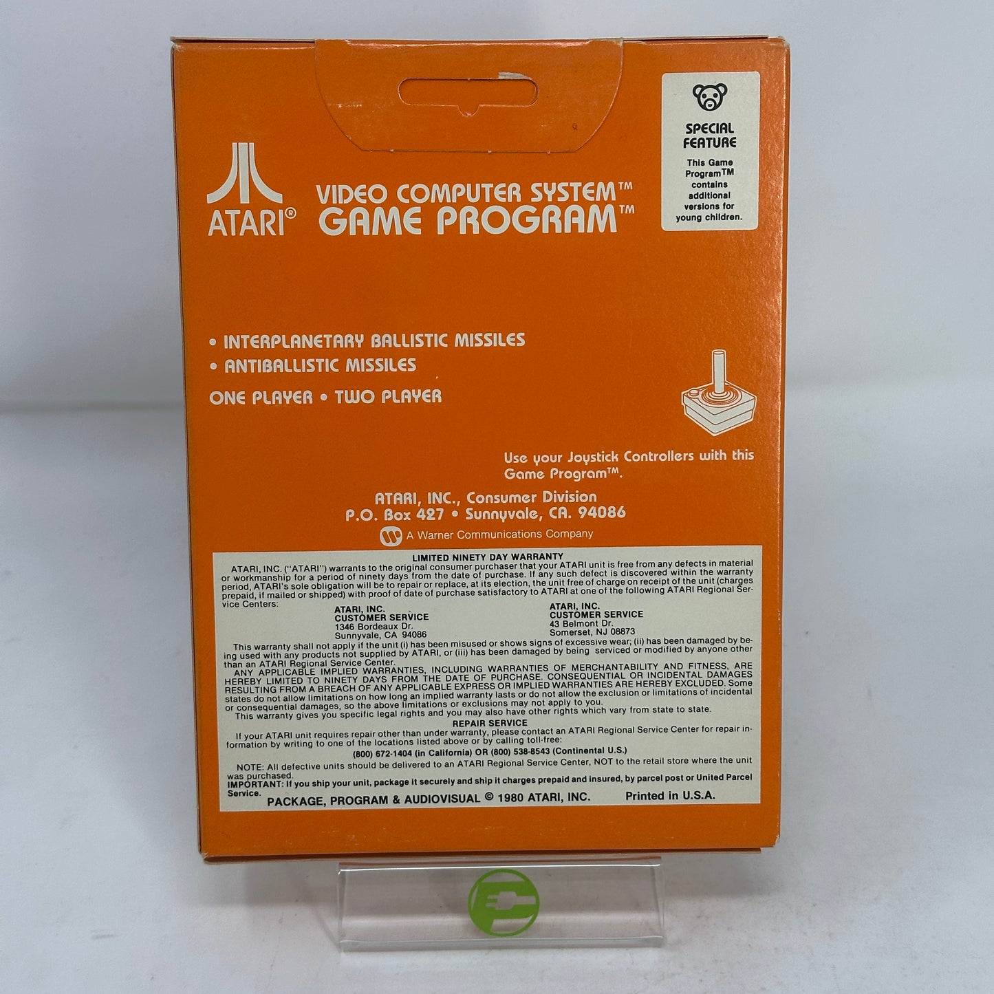 New Missile Command (Atari 2600, 1980)