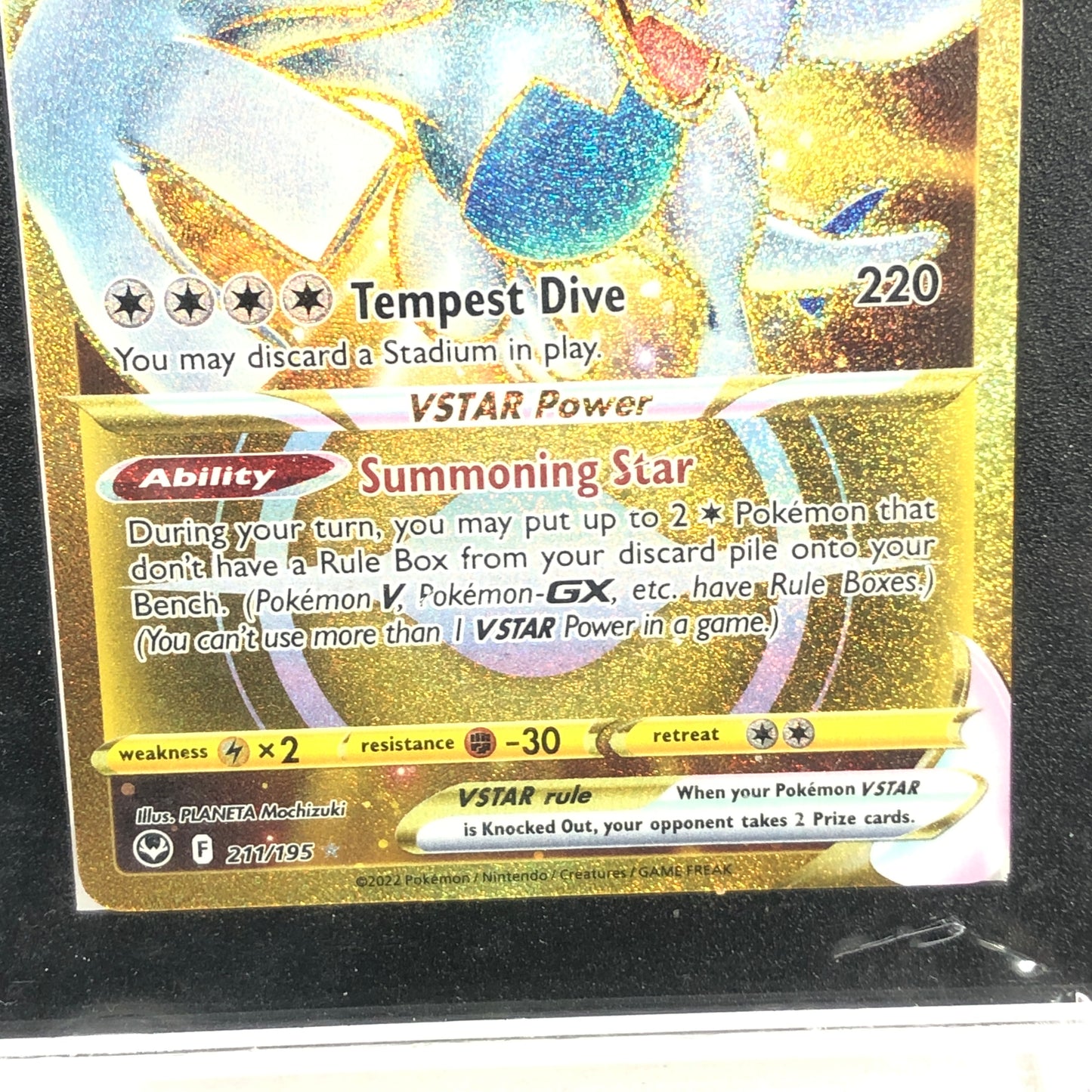 Pokémon TCG Sword & Shield-Silver Tempest Lugia VStar 211/195 English SGC 10