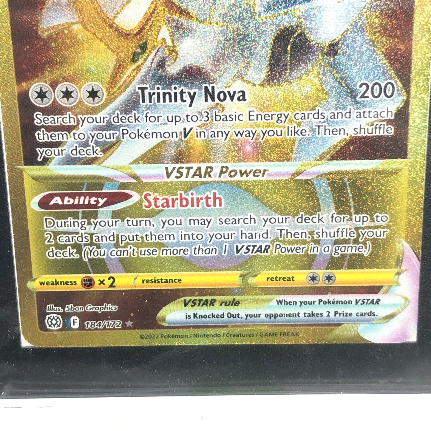 Pokémon TCG Brilliant Stars Arceus VStar 184/172 Holo English SGC 10