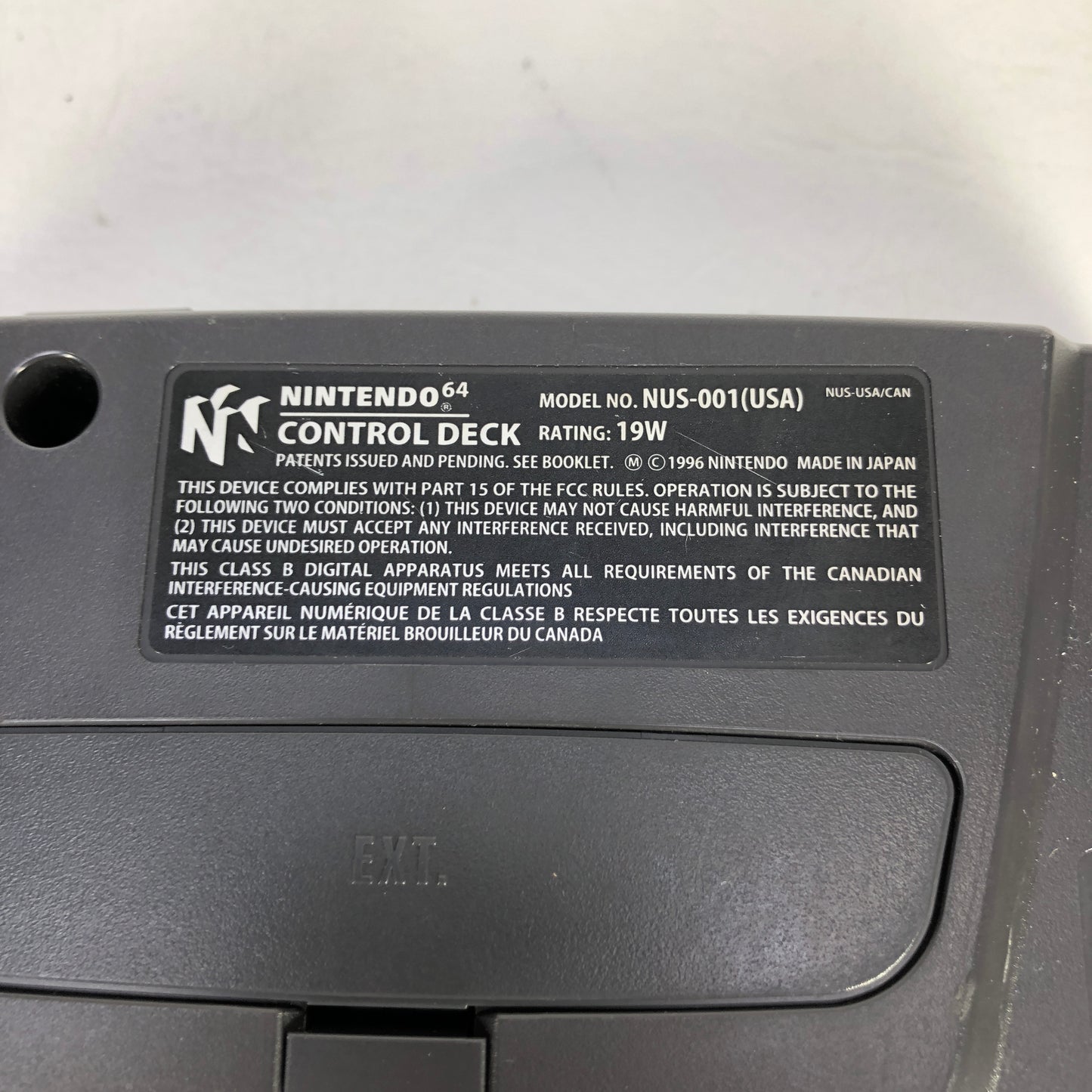 Nintendo N64 Console Gaming System NUS-001 Gray