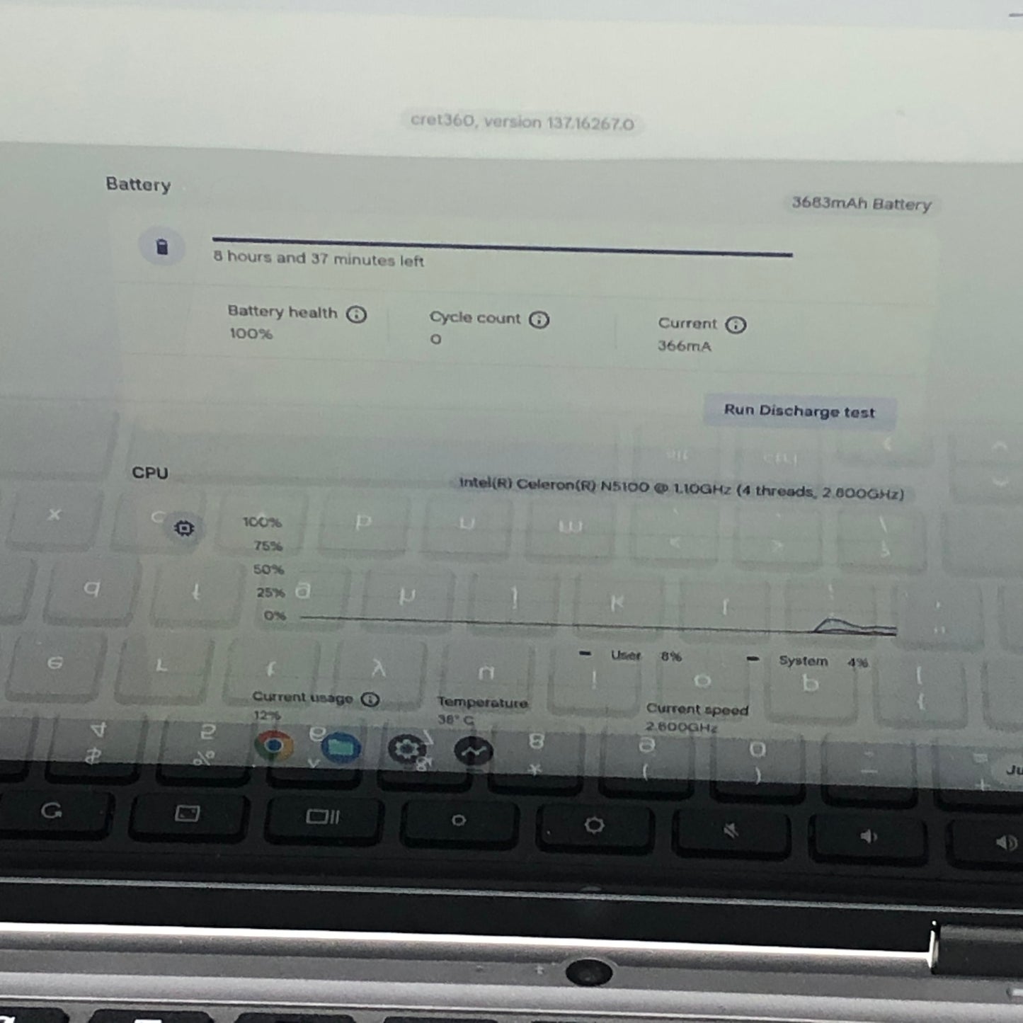 Dell 3110 P30T 11.6" Celeron N1500 1.1GHz 8GB RAM 64GB SSD