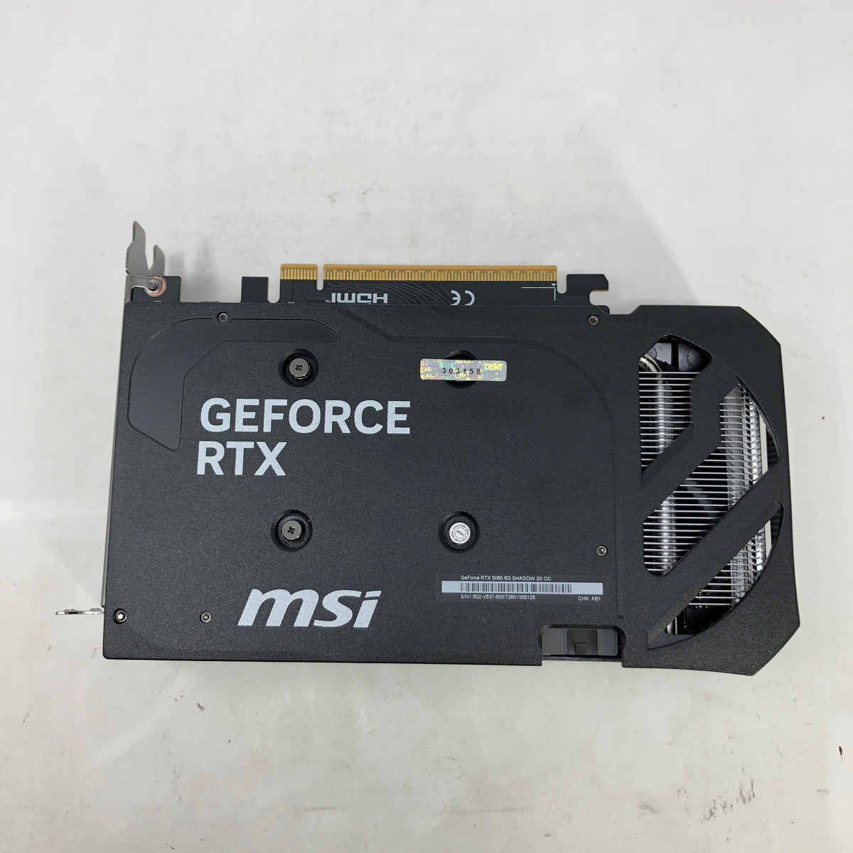 MSI GeForce RTX 5060 SHADOW 2X OC 8GB GDDR7 Graphics Card MS-V537