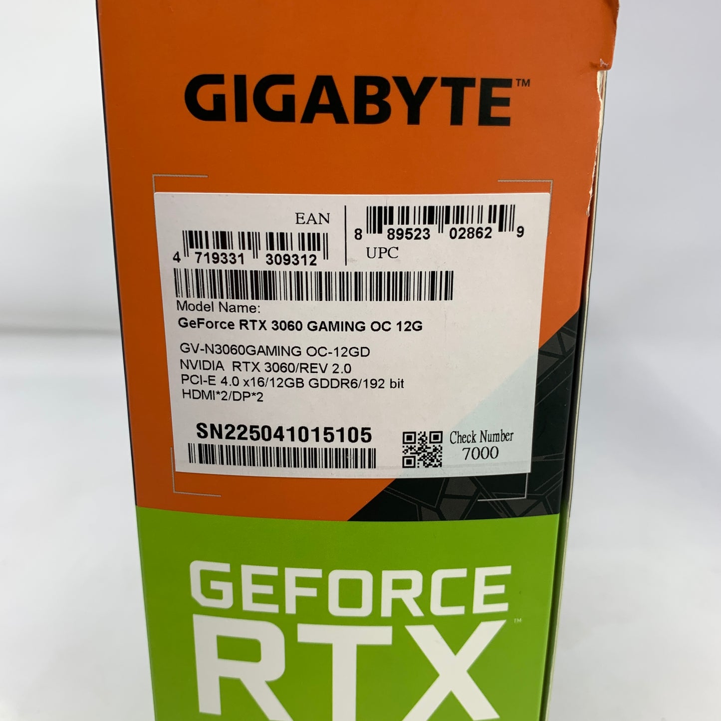 Gigabyte GeForce RTX 3060 12GB GDDR6 Graphics Card GV-N3060GAMING OC-12GB