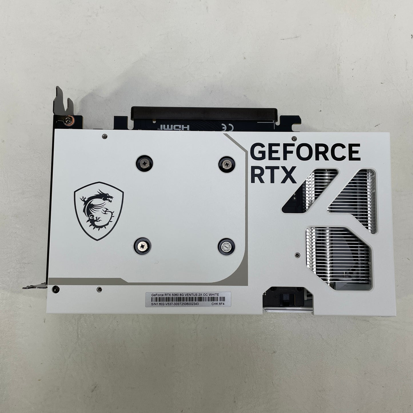 MSI GeForce RTX 5060 8GB GDDR7 Graphics Card VENTUS 2X OC WHITE