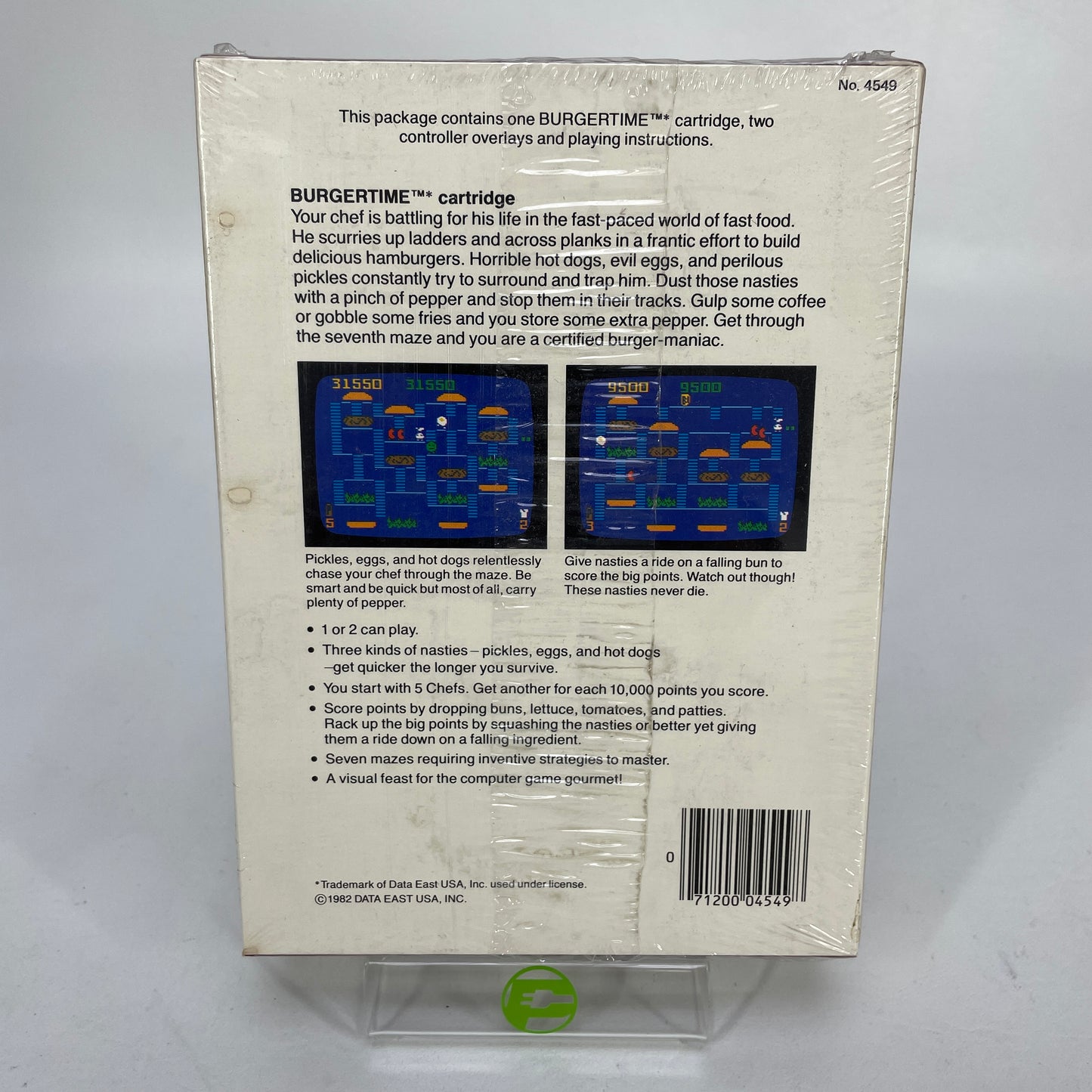 New Burgertime (Mattel Intellivision, 1981)