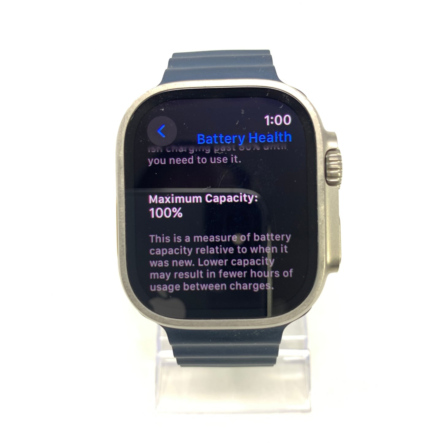 GPS Only Apple Watch Ultra 2 49MM BLUE Titanium Blue Ocean Band MREG3LL/A
