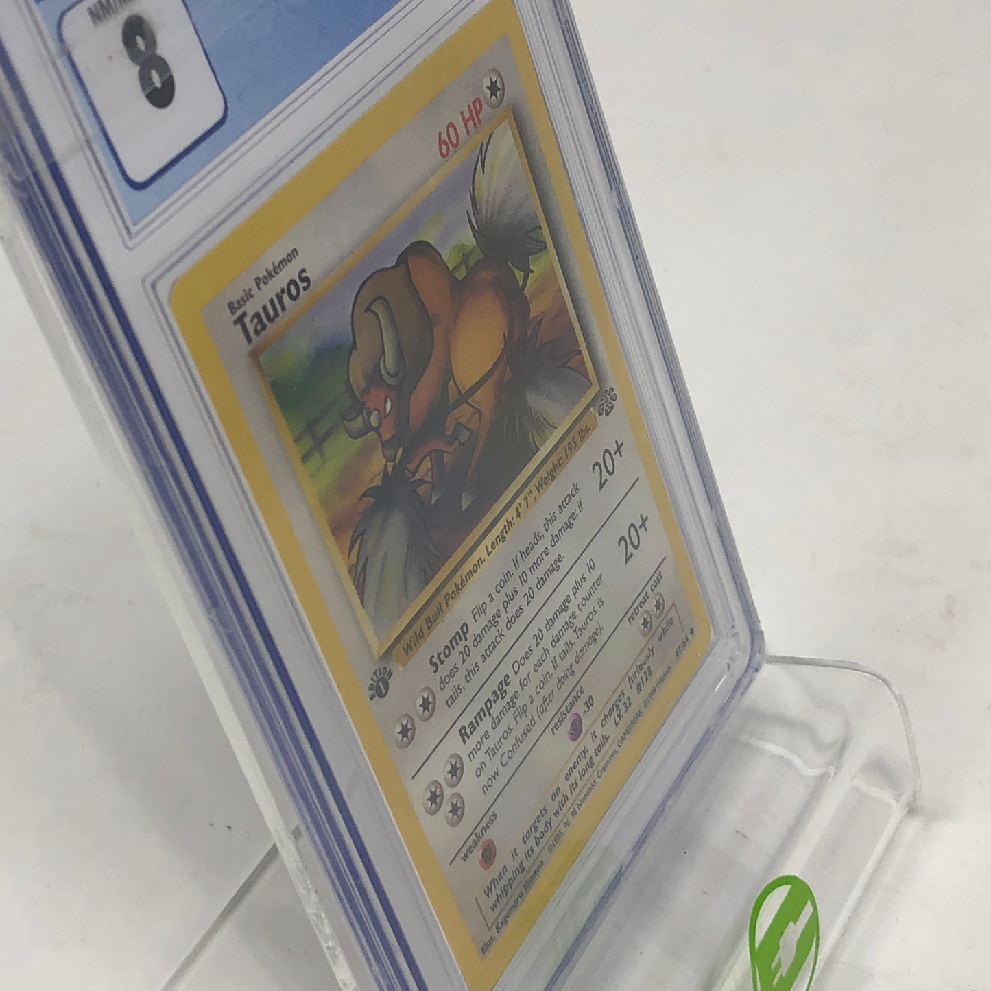 Graded 8 Pokémon TCG Jungle Tauros 47/64 English