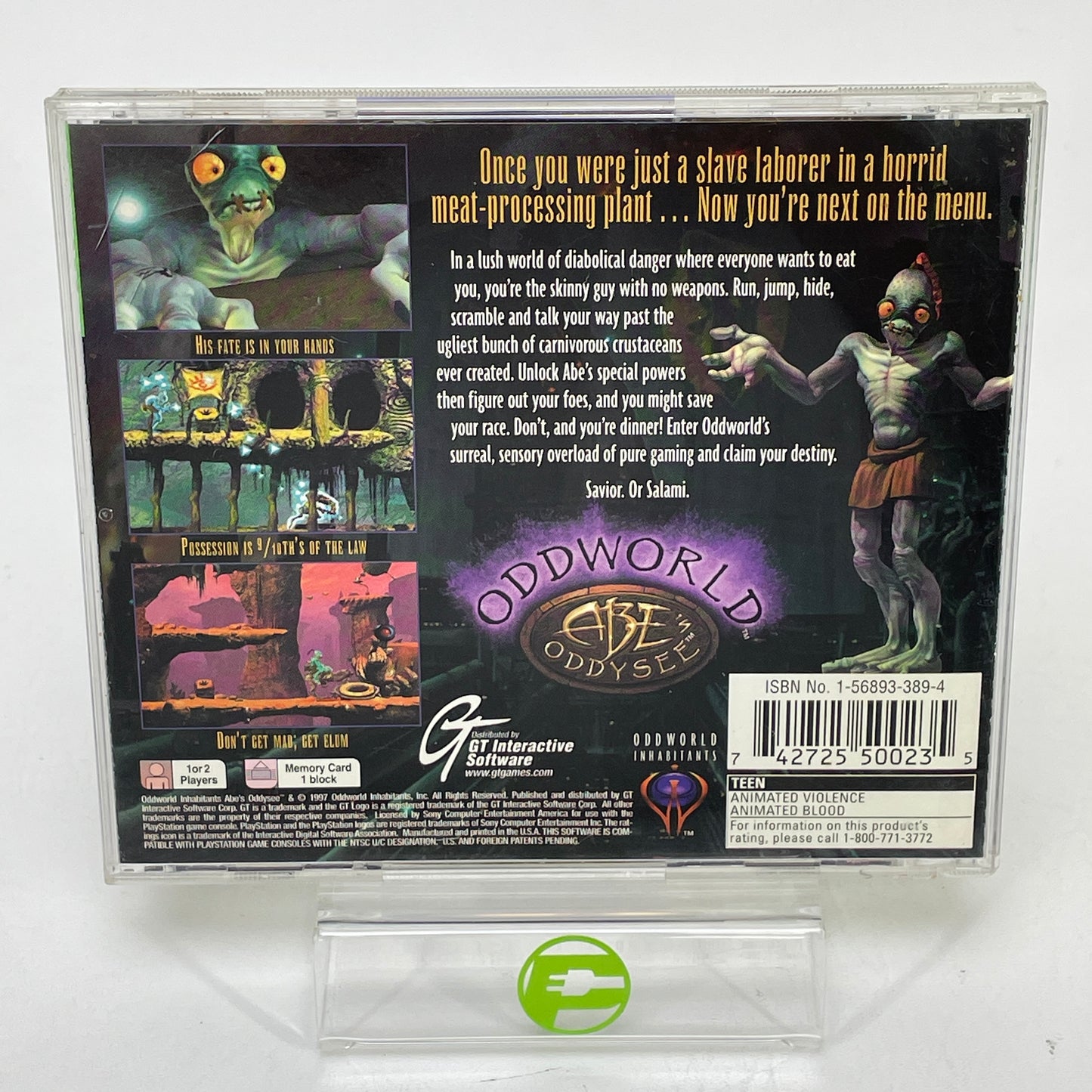 Oddworld Abe's Oddysee (Sony PlayStation 1 PS1, 1997)