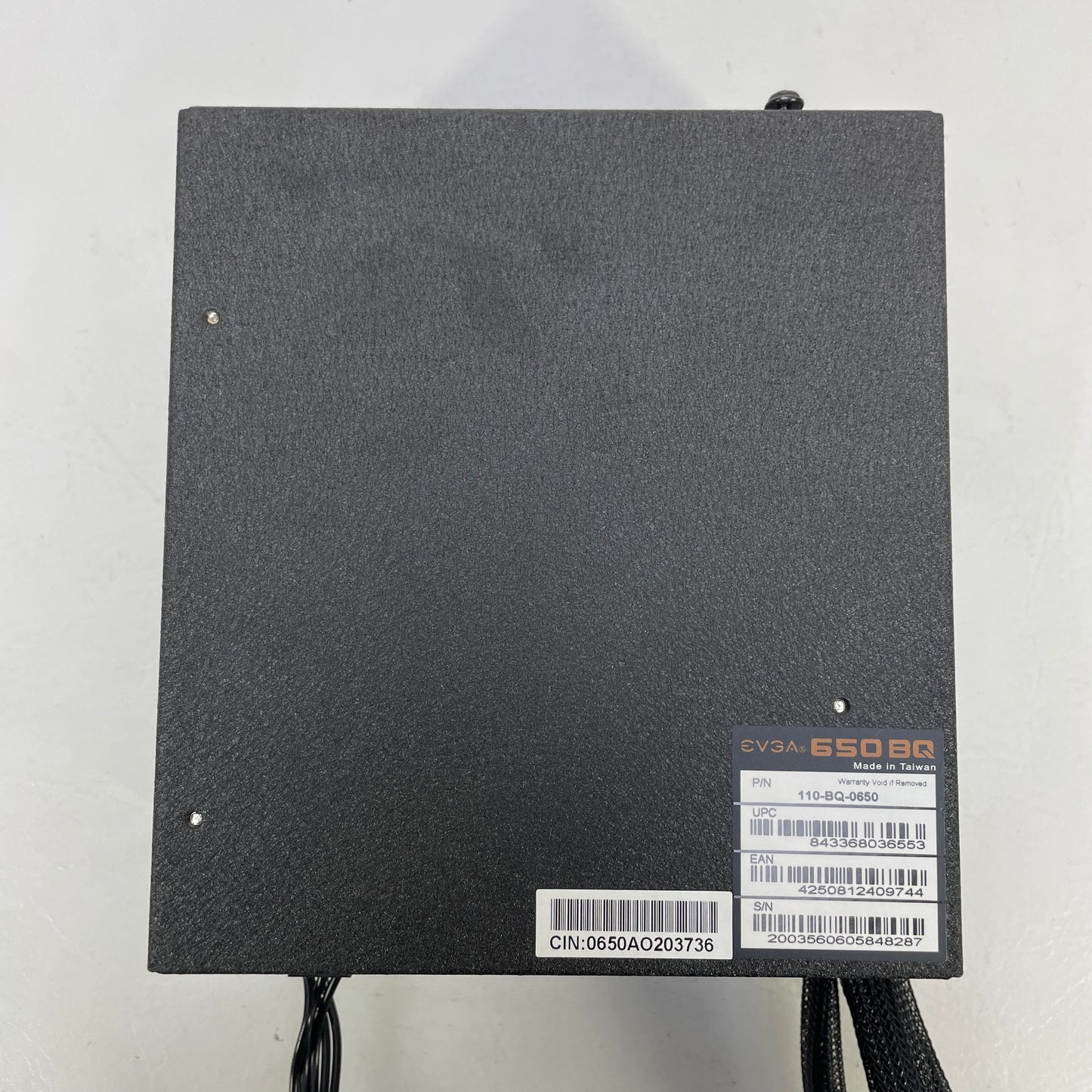 EVGA 650 BQ 110-BQ-0650 80 Plus Bronze 650W Semi Modular Power Supply