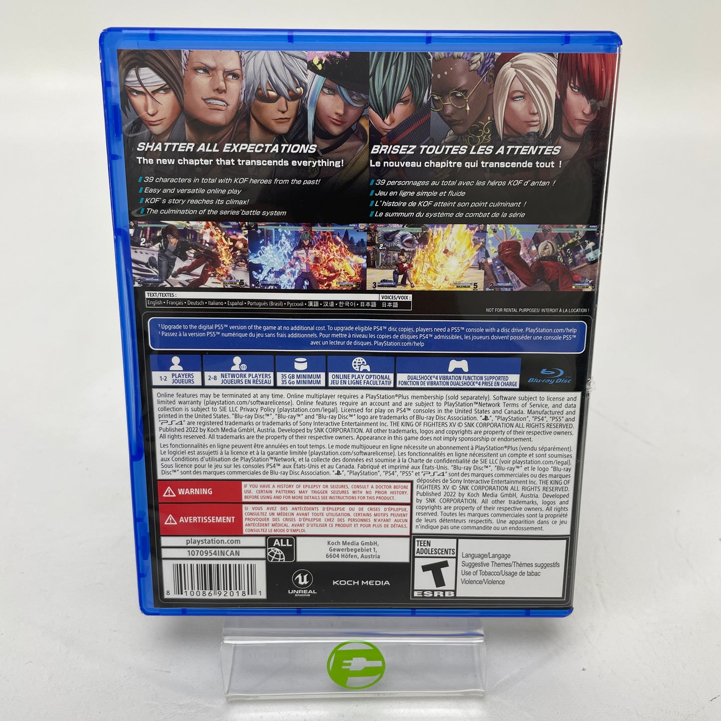 King of Fighters XV (Sony PlayStation 4 PS4, 2022)