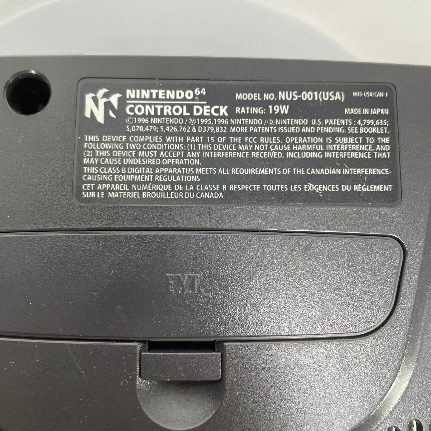 Nintendo 64 N64 Video Game Console NUS-001 Black