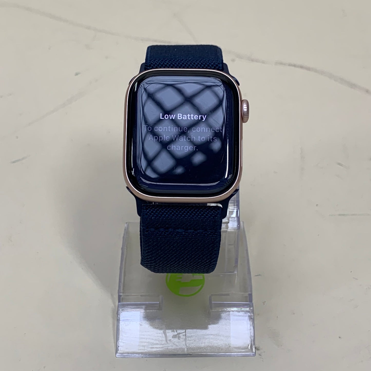 GPS Only Apple Watch Series 10 42MM Rose Gold Aluminum Blue Sport Loop A3001