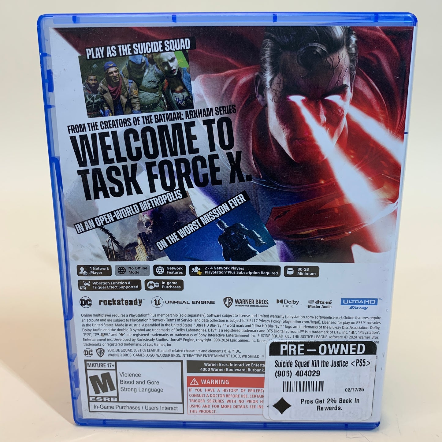 Suicide Squad: Kill The Justice League (Sony PlayStation 5 PS5, 2024)