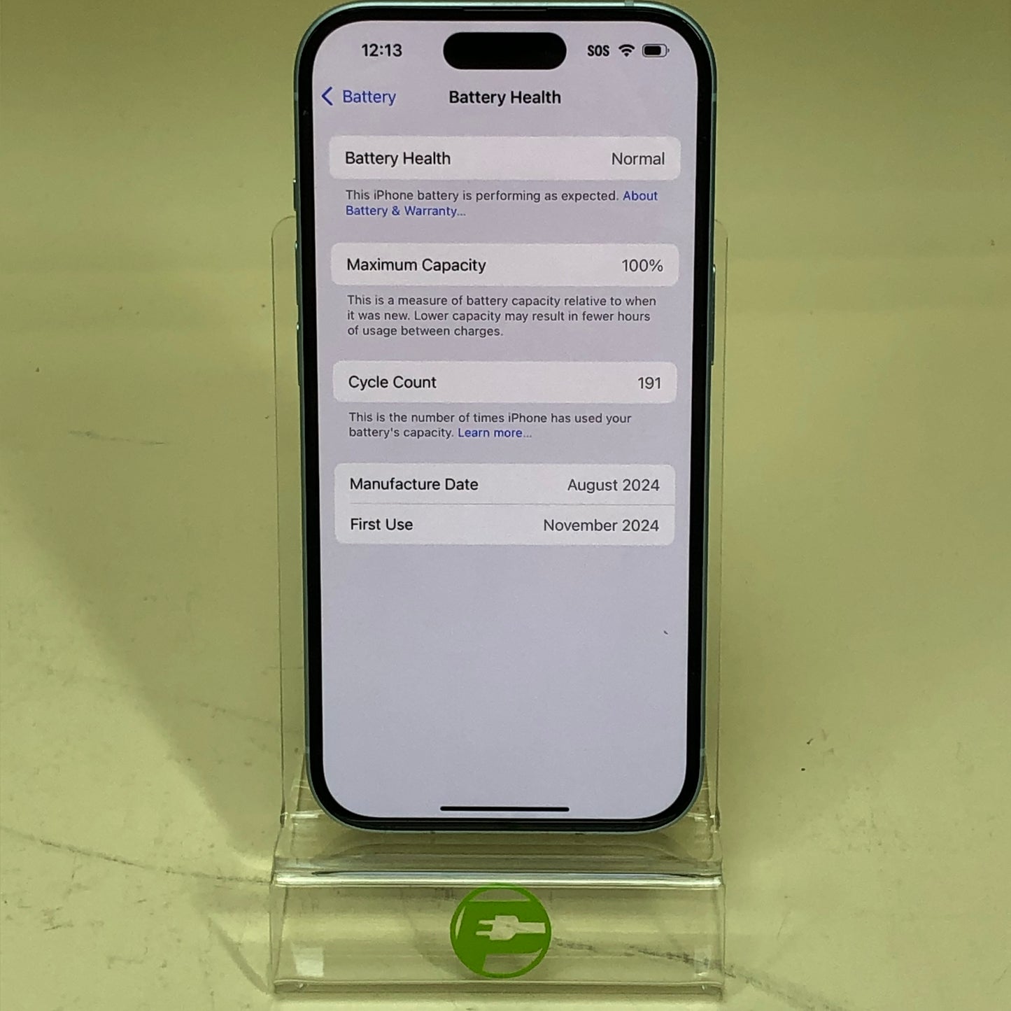 Unlocked Apple iPhone 15 128GB BLUE MTLY3LL/A