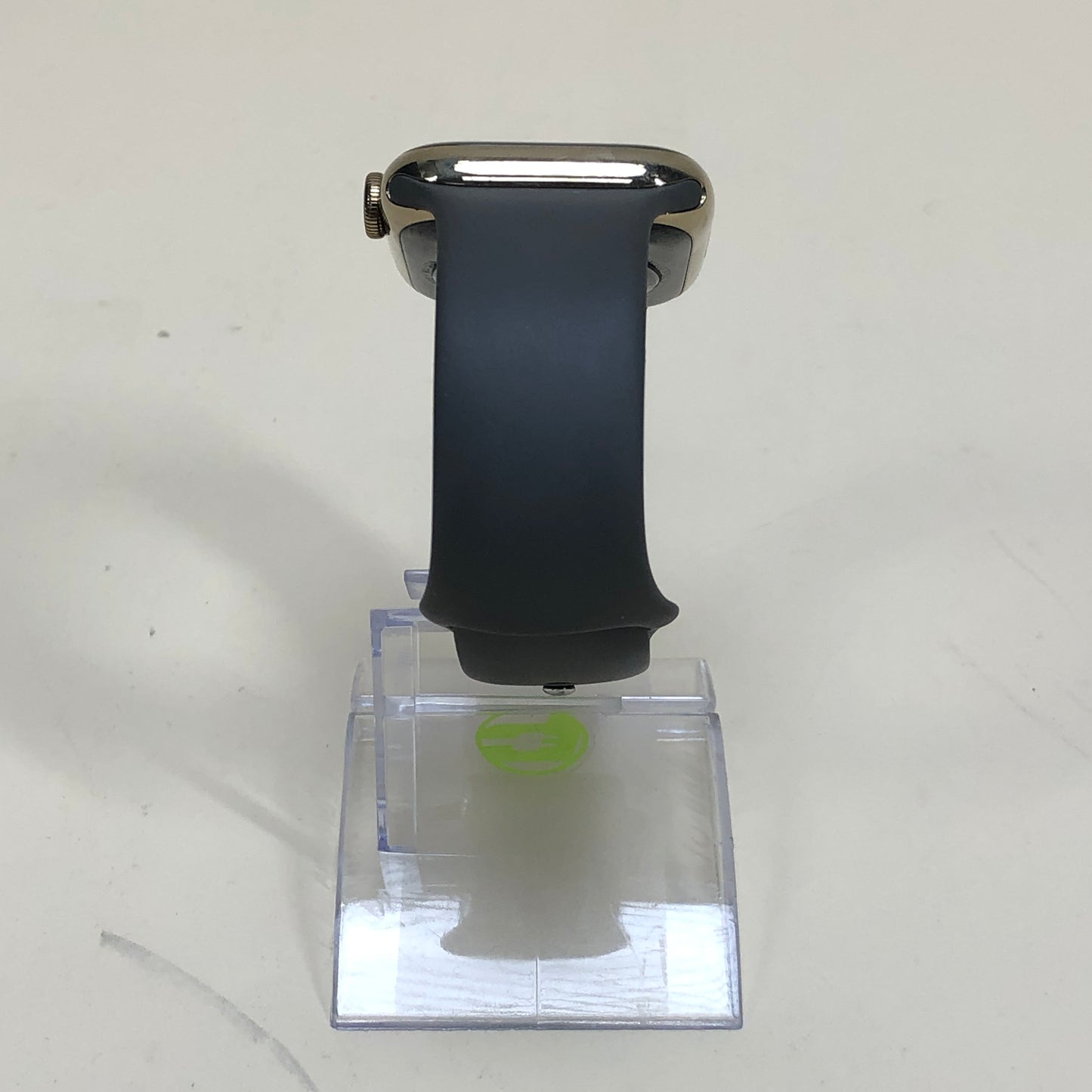 GPS Only Apple Watch Series 9 45MM Gold Stainless Steel Black Sport Band A2984