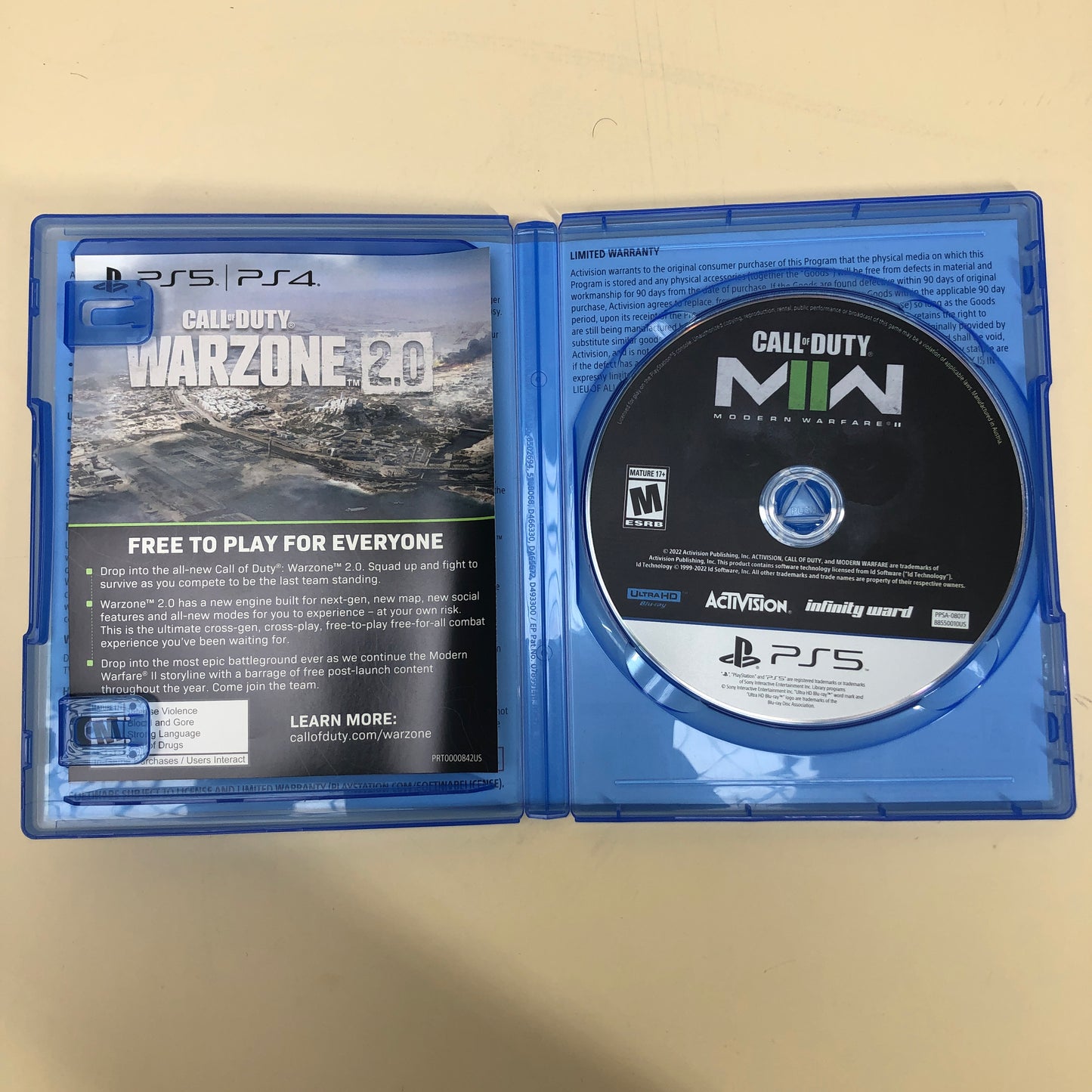 Call of Duty: Modern Warfare II (Sony PlayStation 5 PS5, 2022)