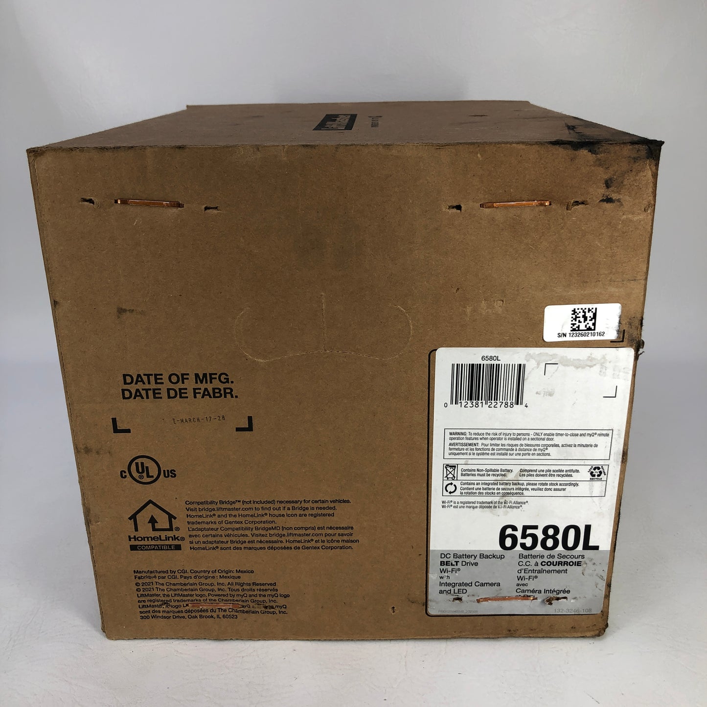 New Liftmaster 65080L Belt Drive Garage Door Opener 6580L