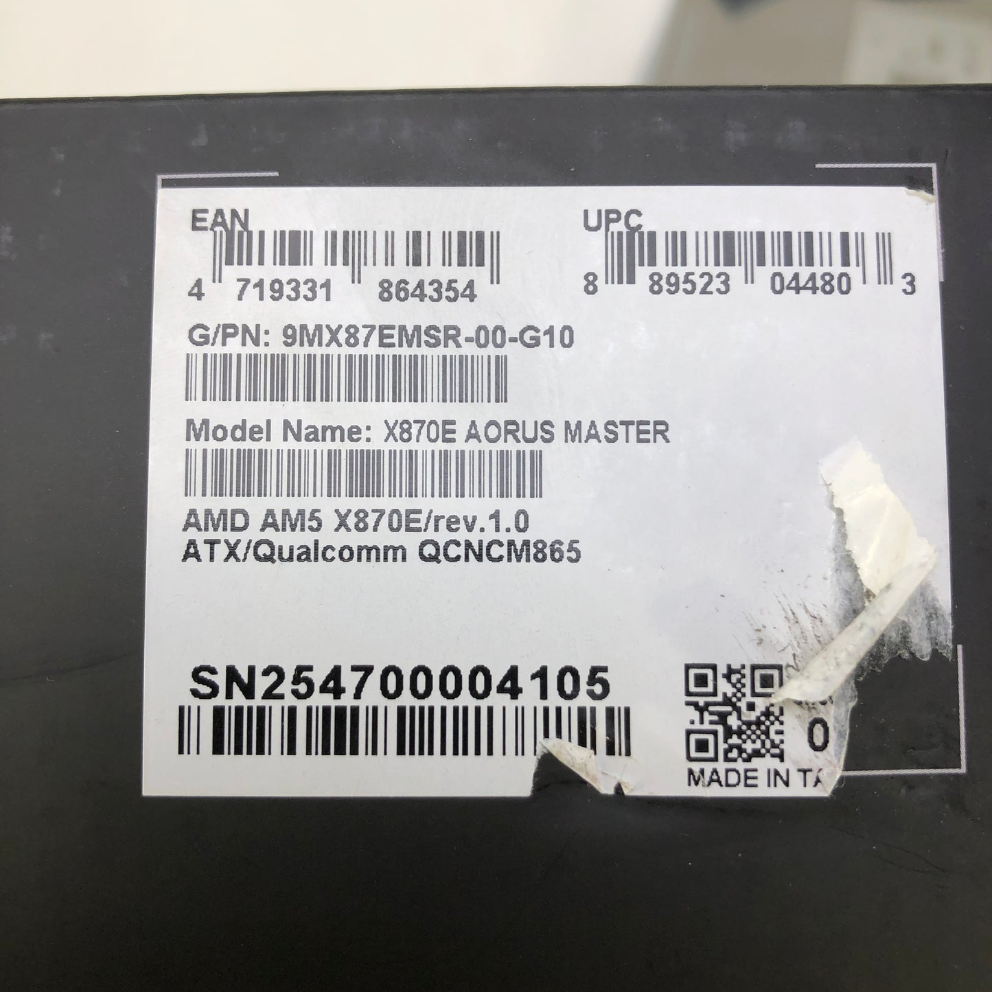 New Gigabyte X870E Aorus Master AM5 ATX AMD DDR5 Motherboard