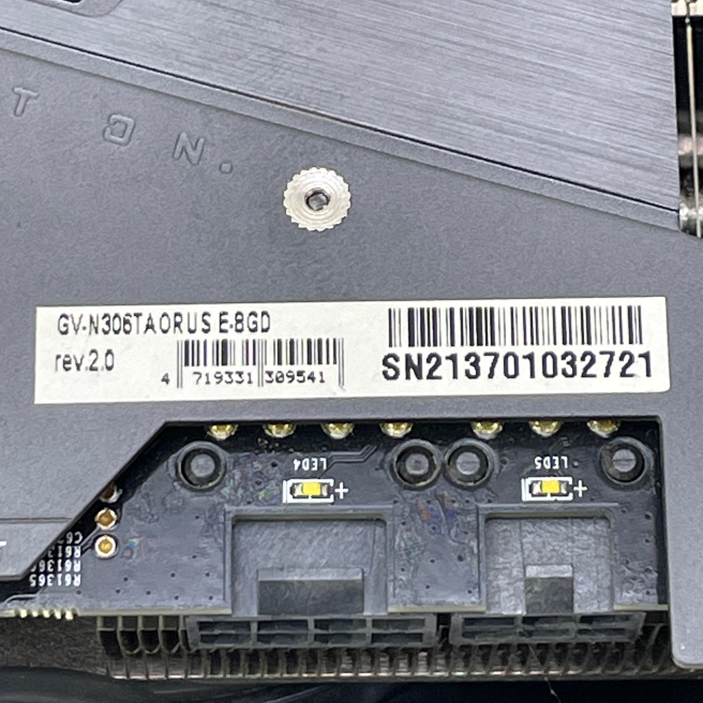 Gigabyte GeForce RTX 3060 Ti AORUS 8GB GDDR6 Graphics Card GV-N306TAORUS