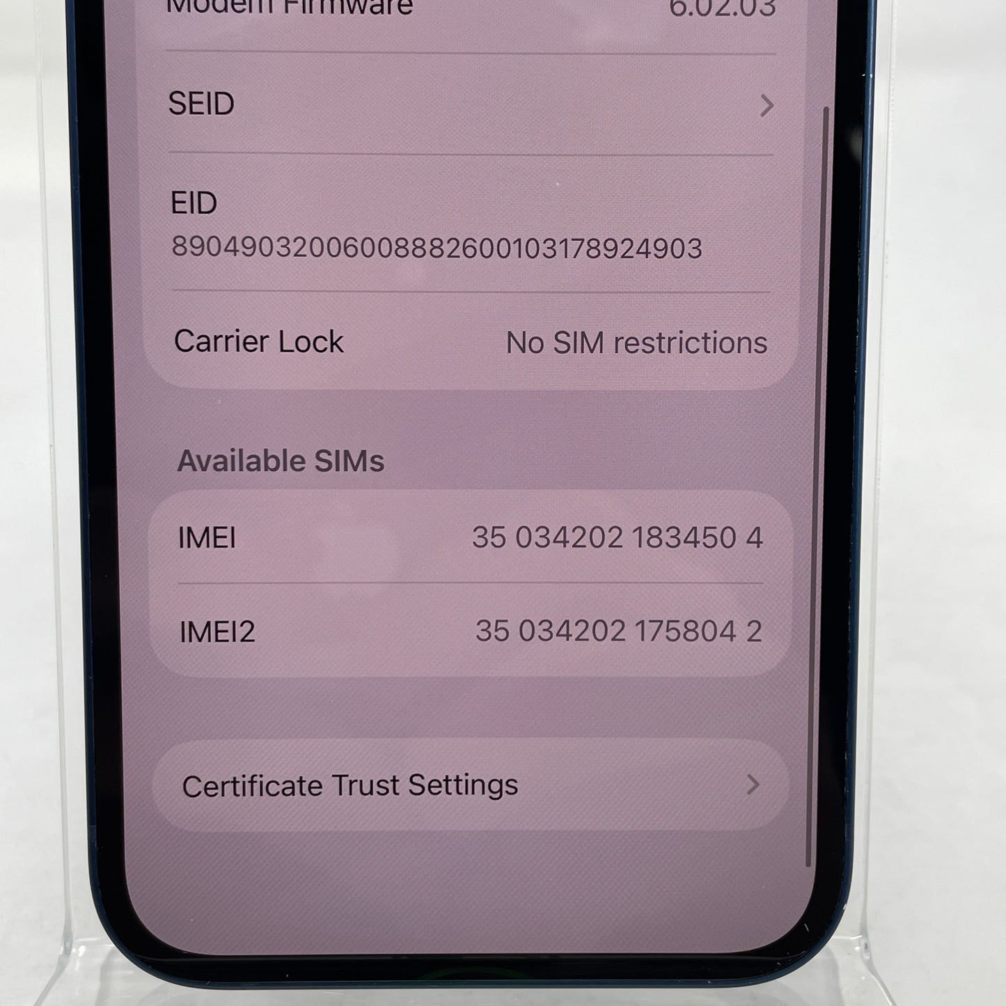 Factory Unlocked Apple iPhone 12 64GB Blue MGFP3LL/A