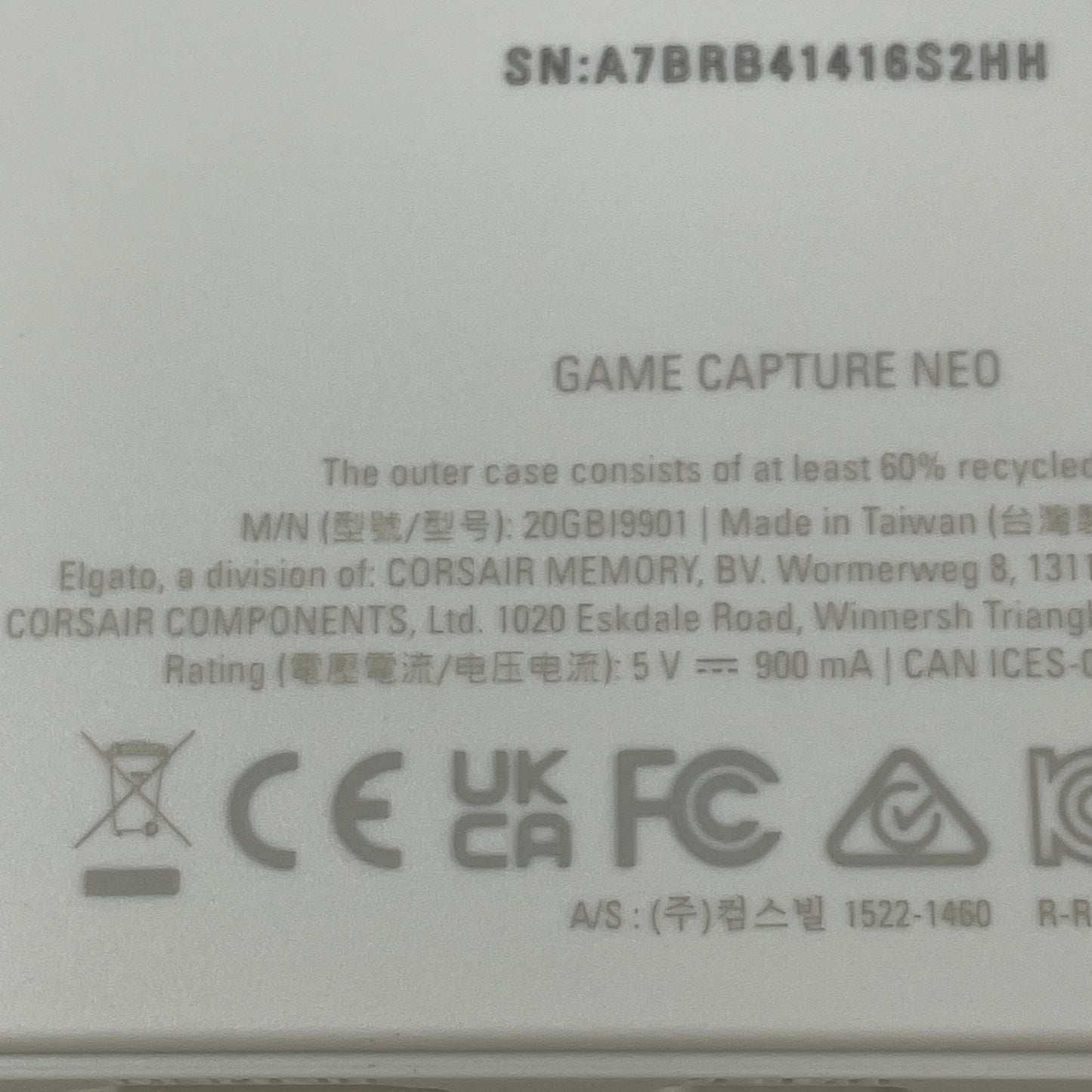 Elgato Game Capture Neo Video Capturing Device USB 3.2 Gen 1