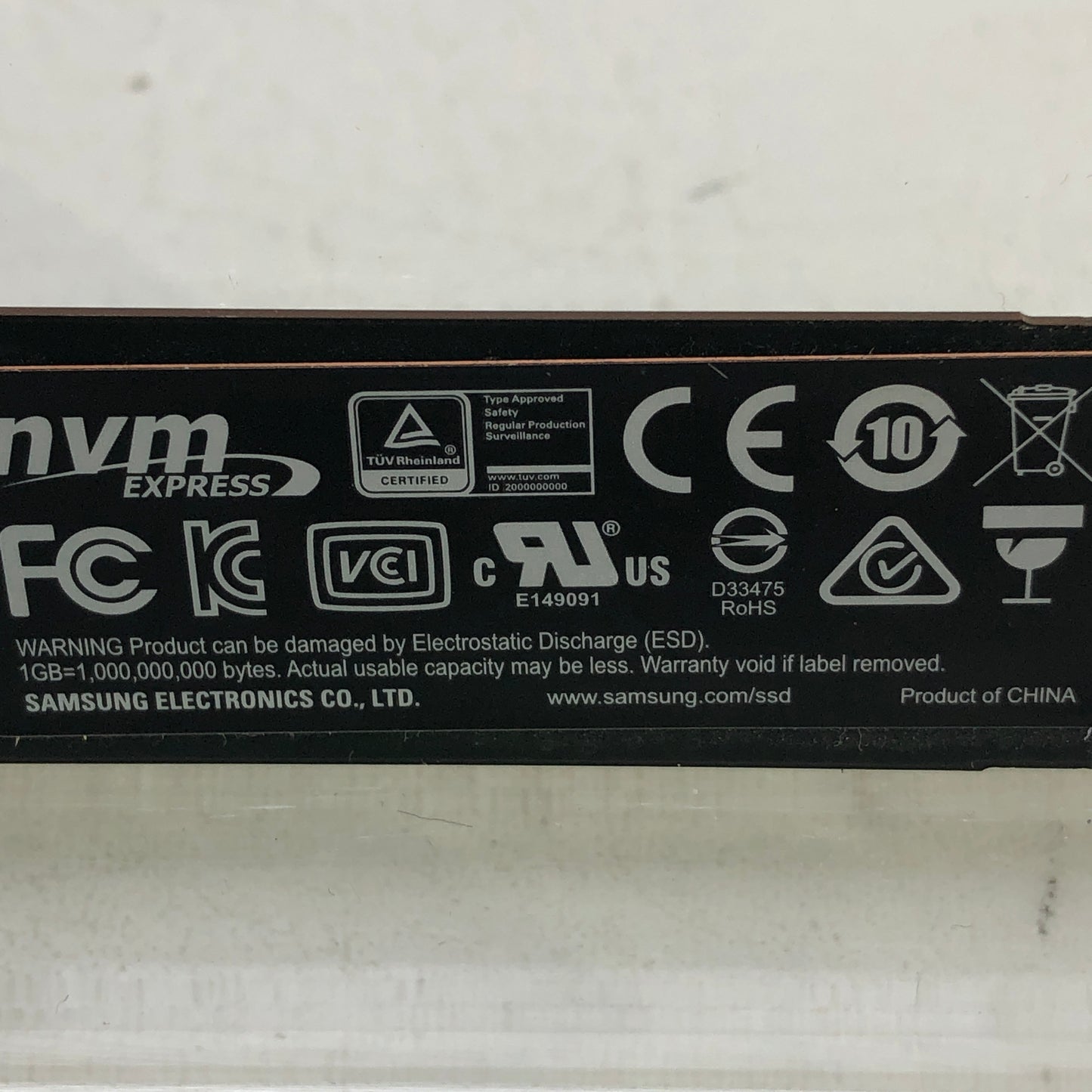 Samsung 970 PRO 1TB NVMe M.2 2280 PCIe Internal SSD MZ-V7P1T0
