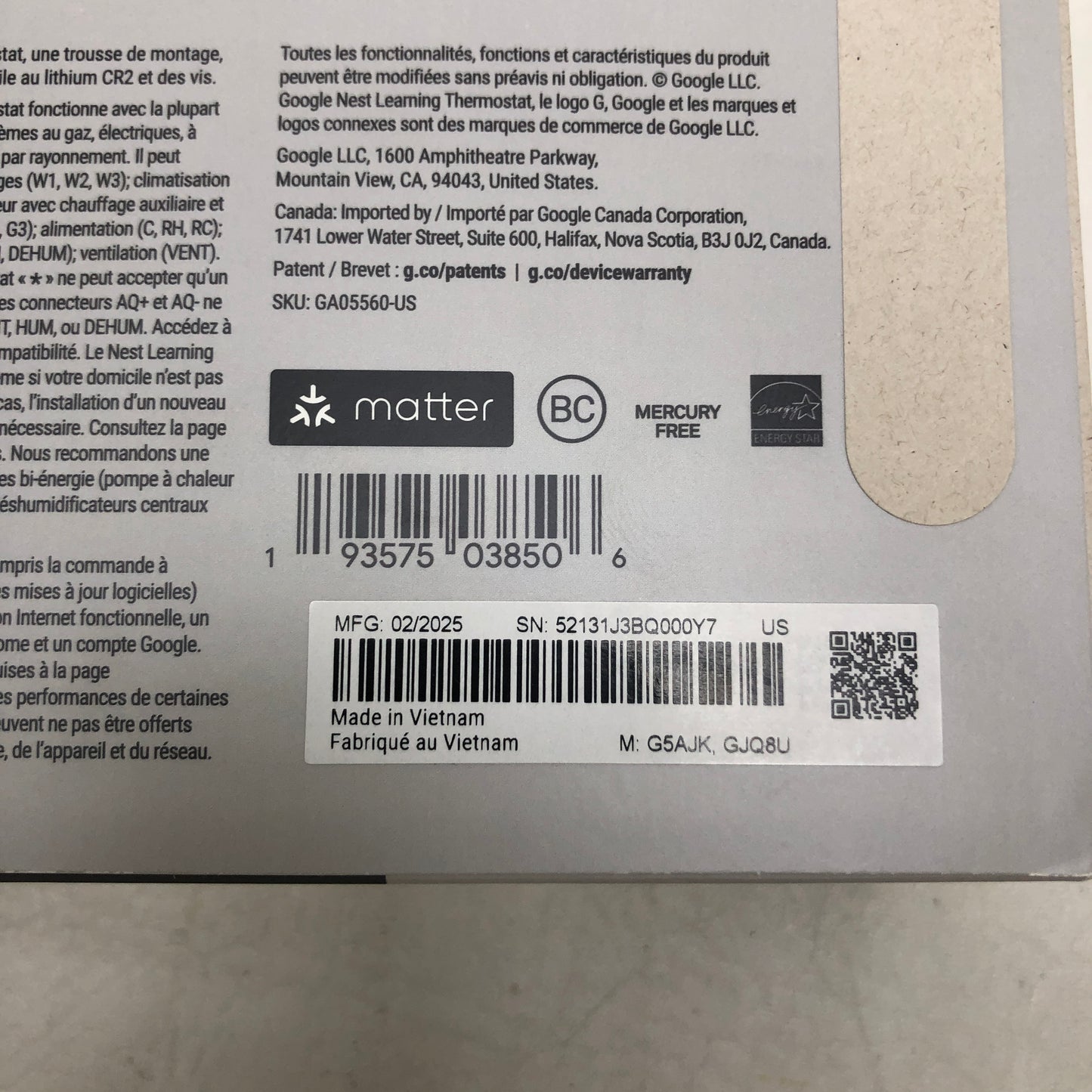 New Google Nest Learning Thermostat 4th Gen & Sensor 2nd Gen