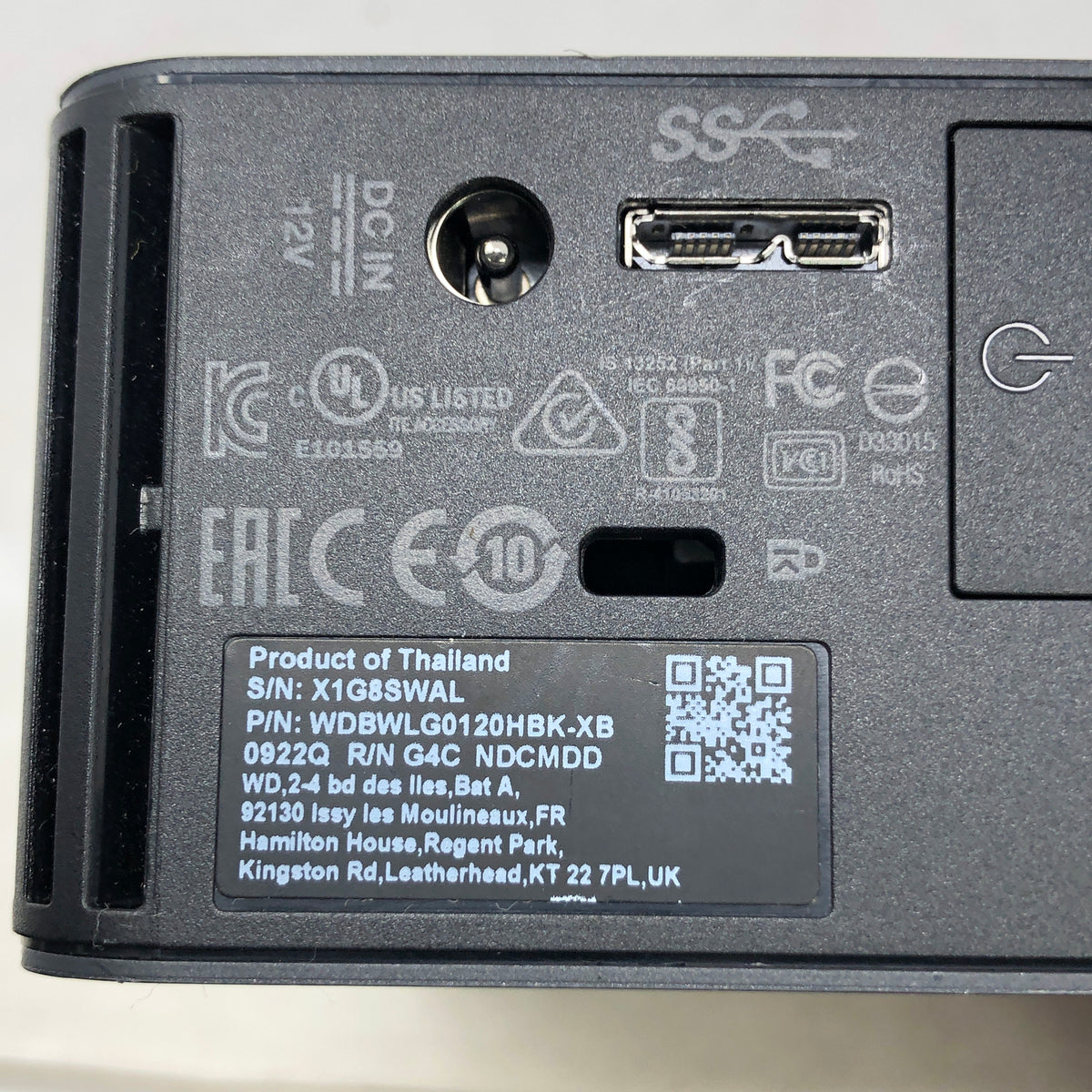 Western Digital Element WD 3.5" 12TB USB 3.2 Gen 1 HDD WDBWLG0120HBK