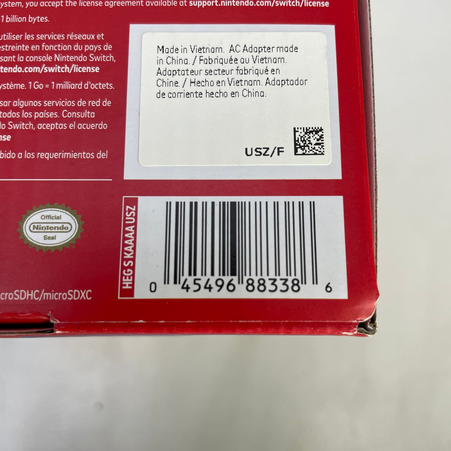 Nintendo Switch OLED Console Gaming System HEG-001 White