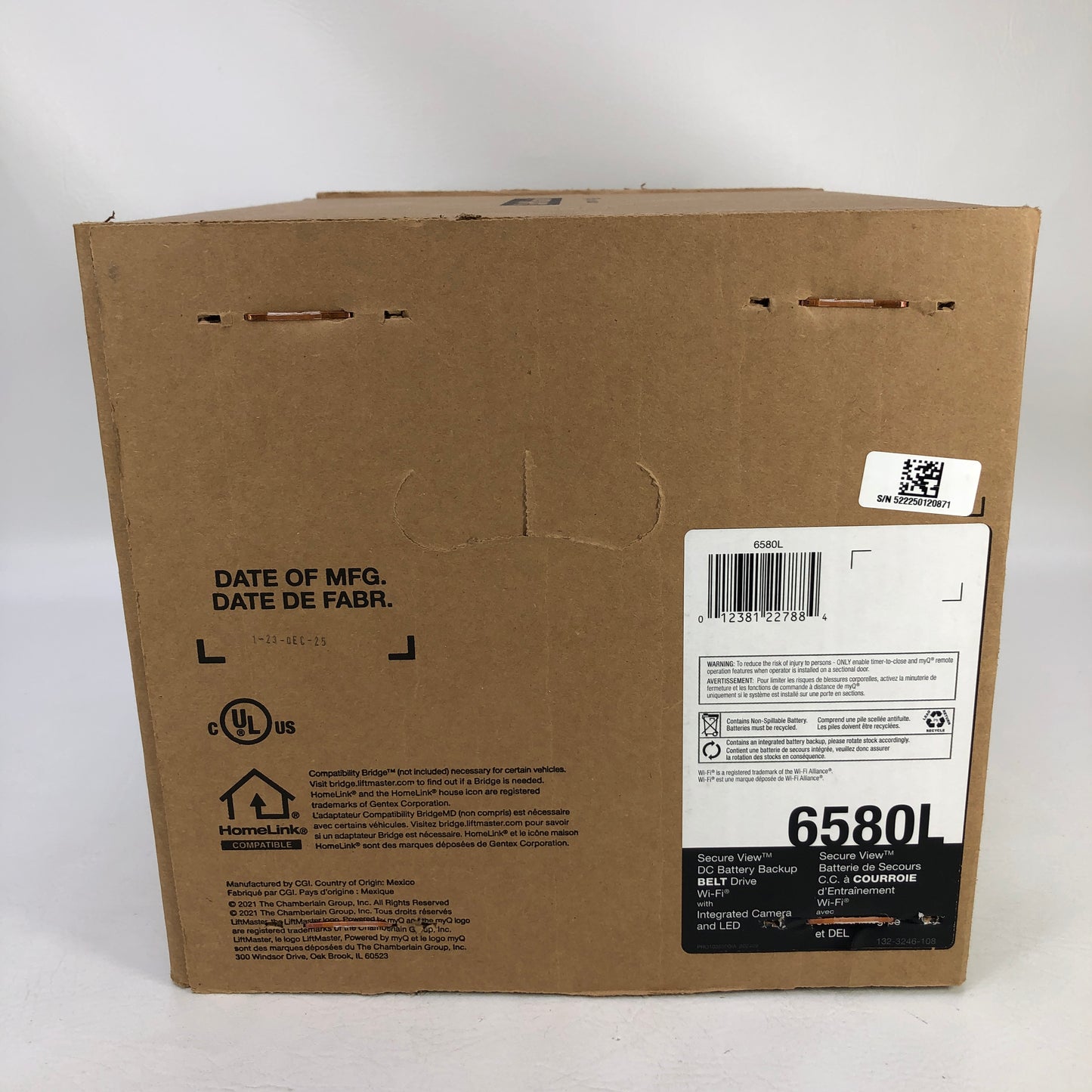 New Liftmaster 6580L Smart Garage Door Opener