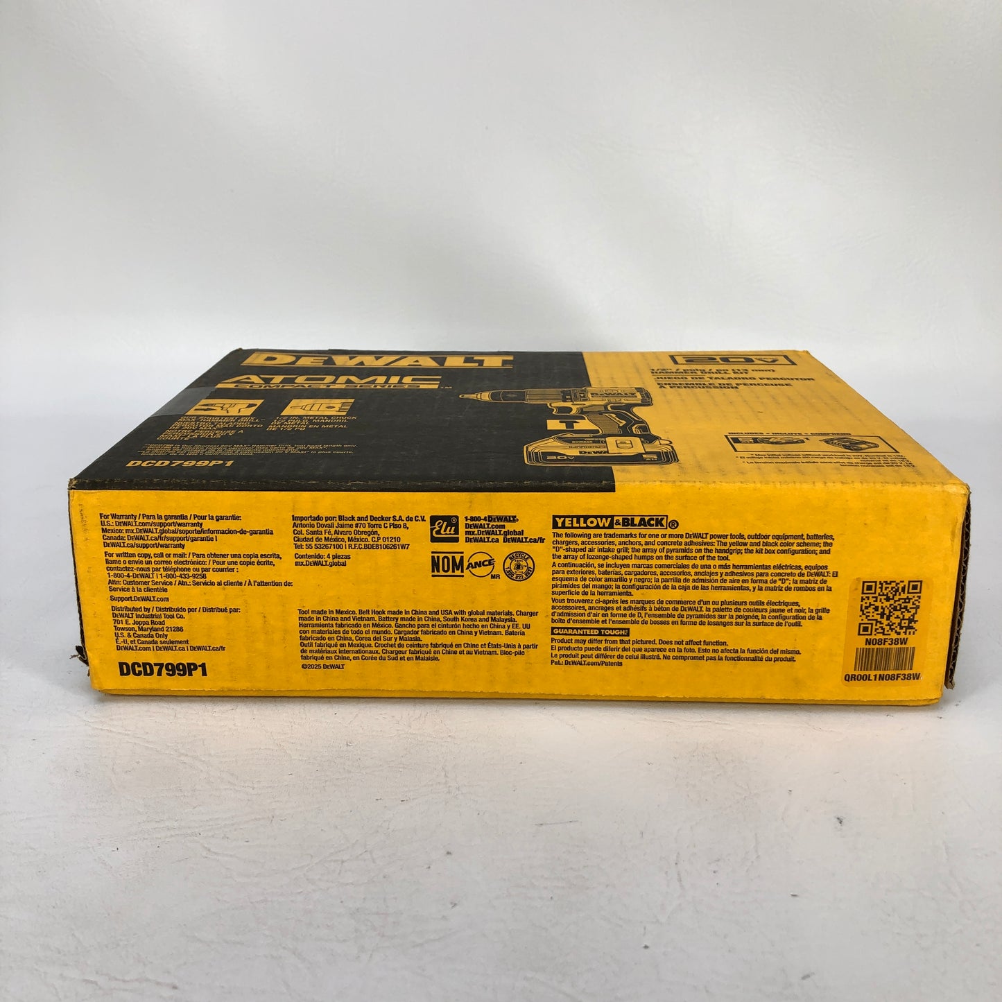 New DeWalt 20V MAX Hammer Drill/Driver Kit DCD799P1