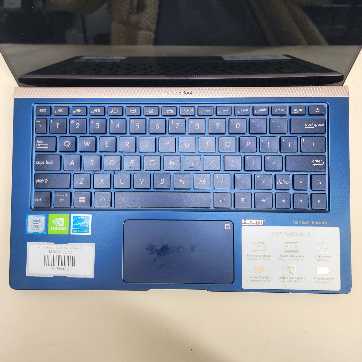 ASUS ZenBook 13 UX333FA 13.3" i7-8565U 1.8GHz 16GB RAM 512GB SSD