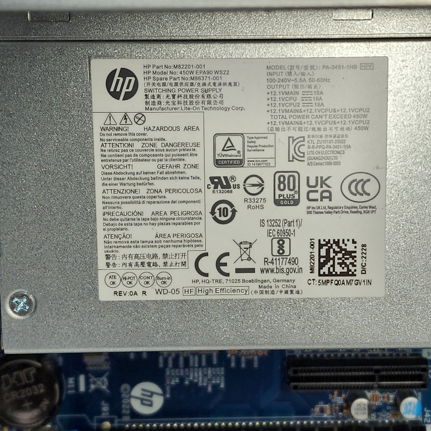 HP Z2 Tower G9 Workstation Core i5-12500 3.00GHz 16GB RAM 512GB SSD