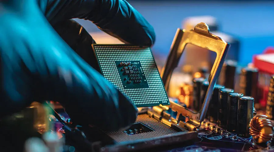 High-end CPU displayed in store at PayMore Rockville