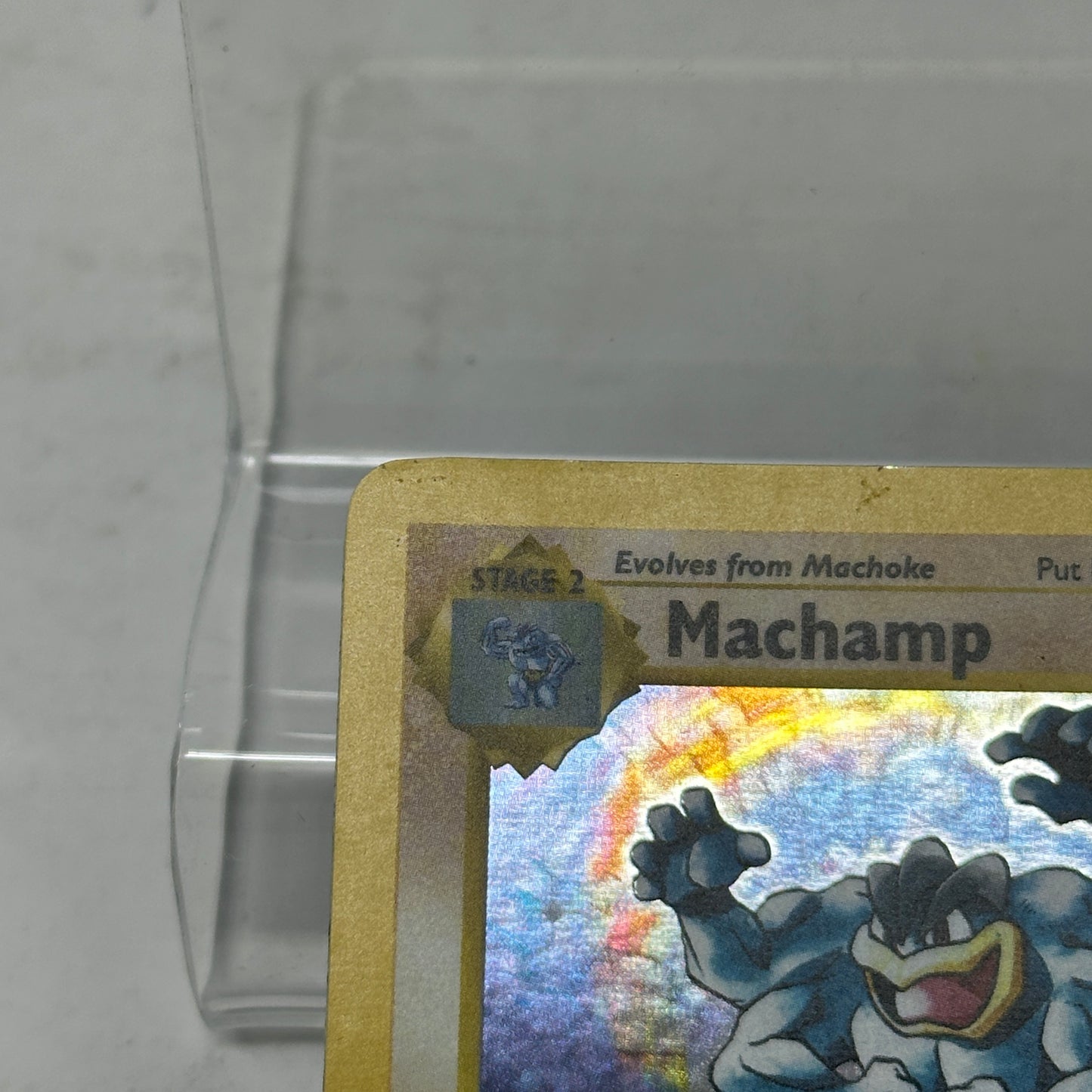 Pokémon TCG Base Set Machamp (1st Edition) (Shadowless) 8/102 Holo English