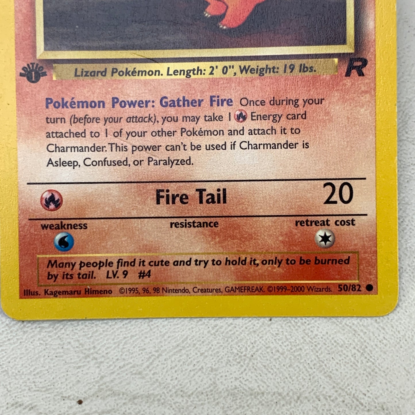 Pokémon TCG Base Set Charmander [1st Edition] 50/82 Regular English