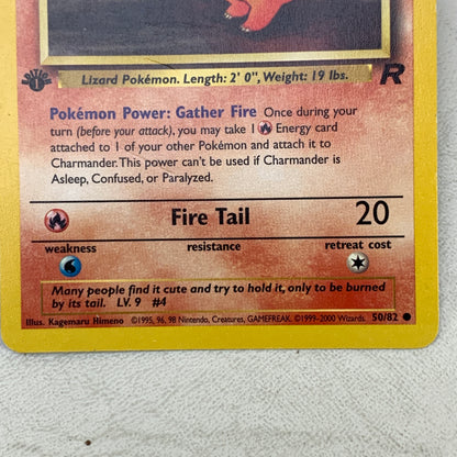 Pokémon TCG Base Set Charmander [1st Edition] 50/82 Regular English