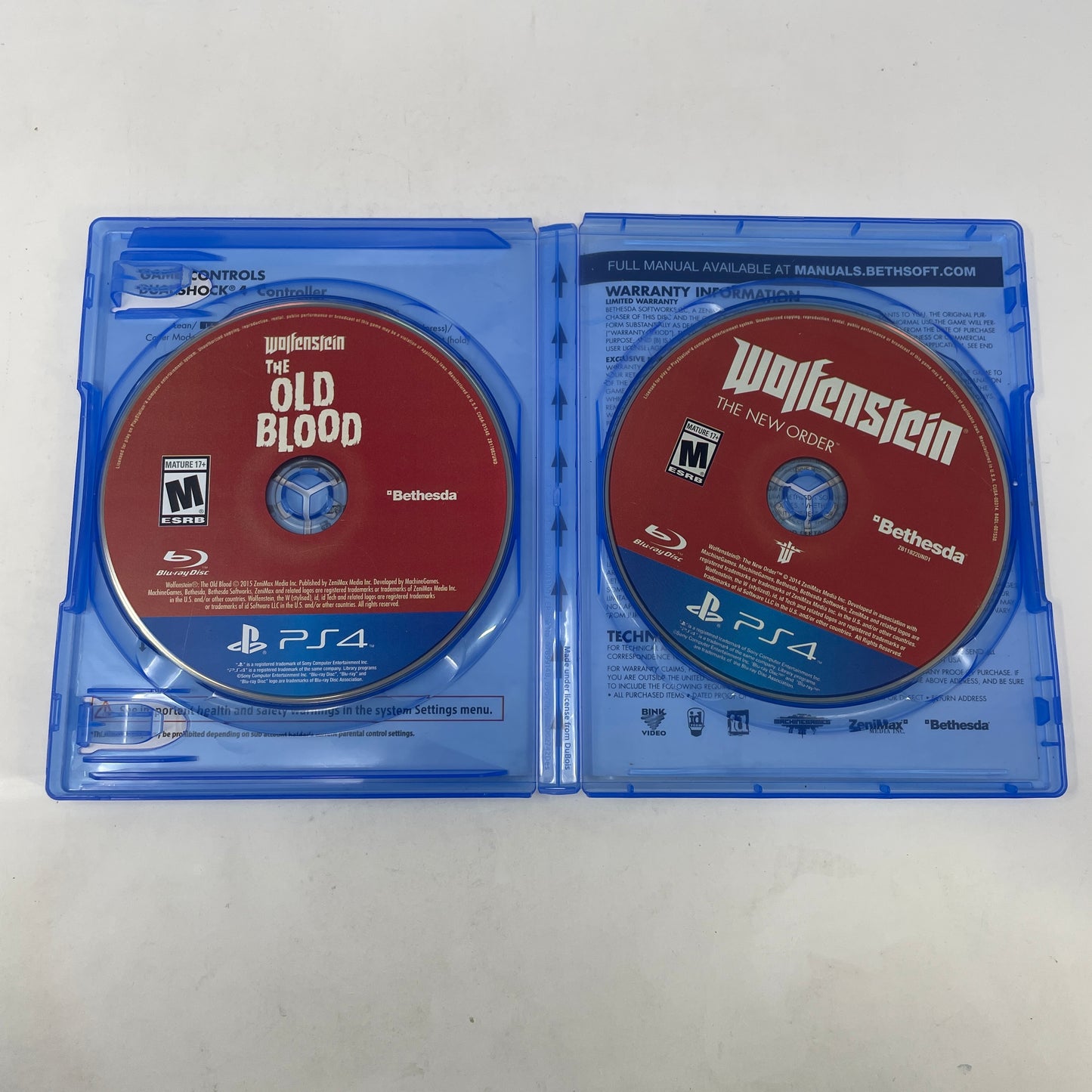 Wolfenstein The New Order and The Old Blood (Sony PlayStation 4 PS4, 2017)