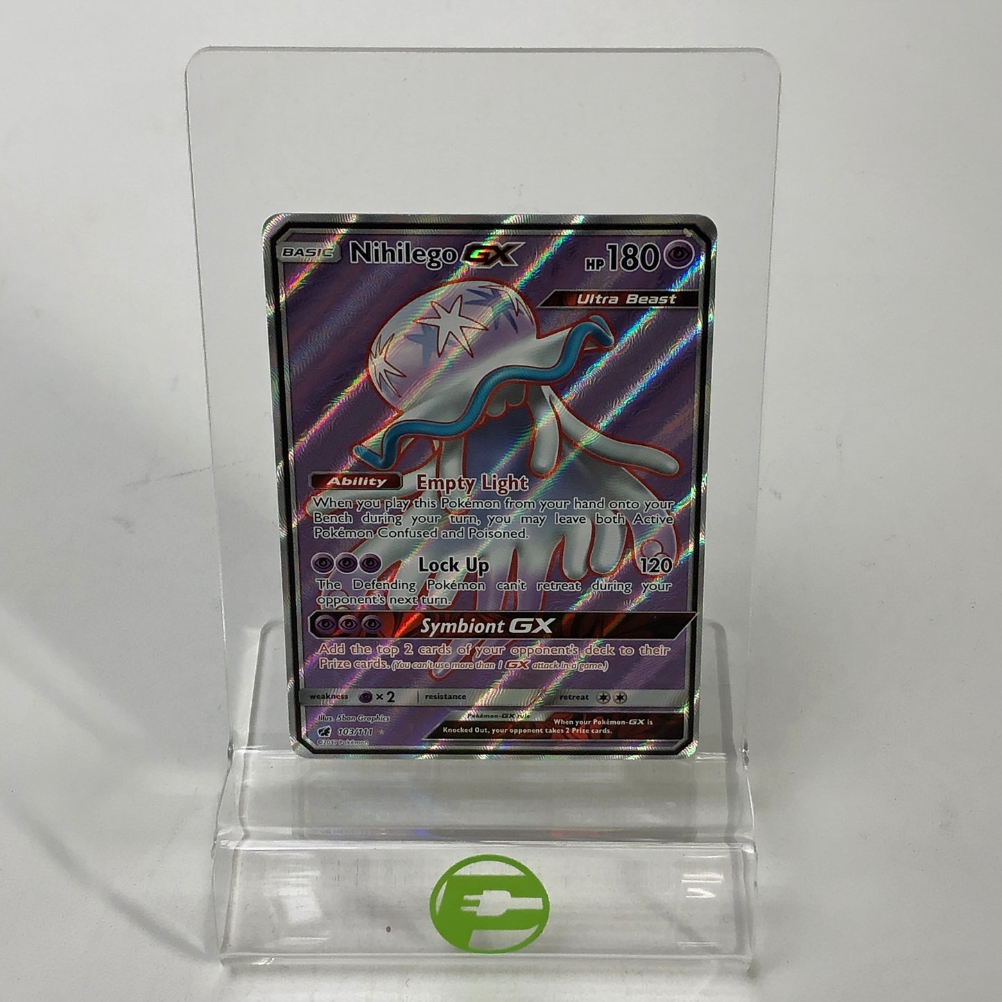 Pokémon TCG Sun & Moon: Crimson Invasion Nihilego GX 103 English
