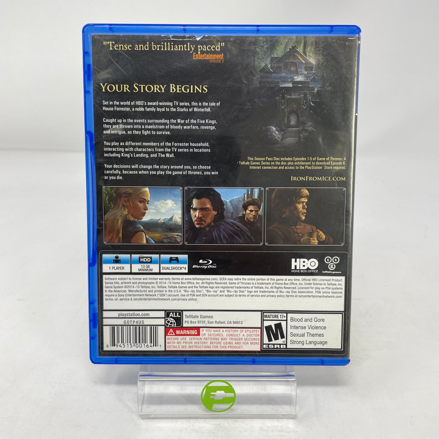 Game of Thrones A Telltale Games Series (Sony PlayStation 4 PS4, 2015)