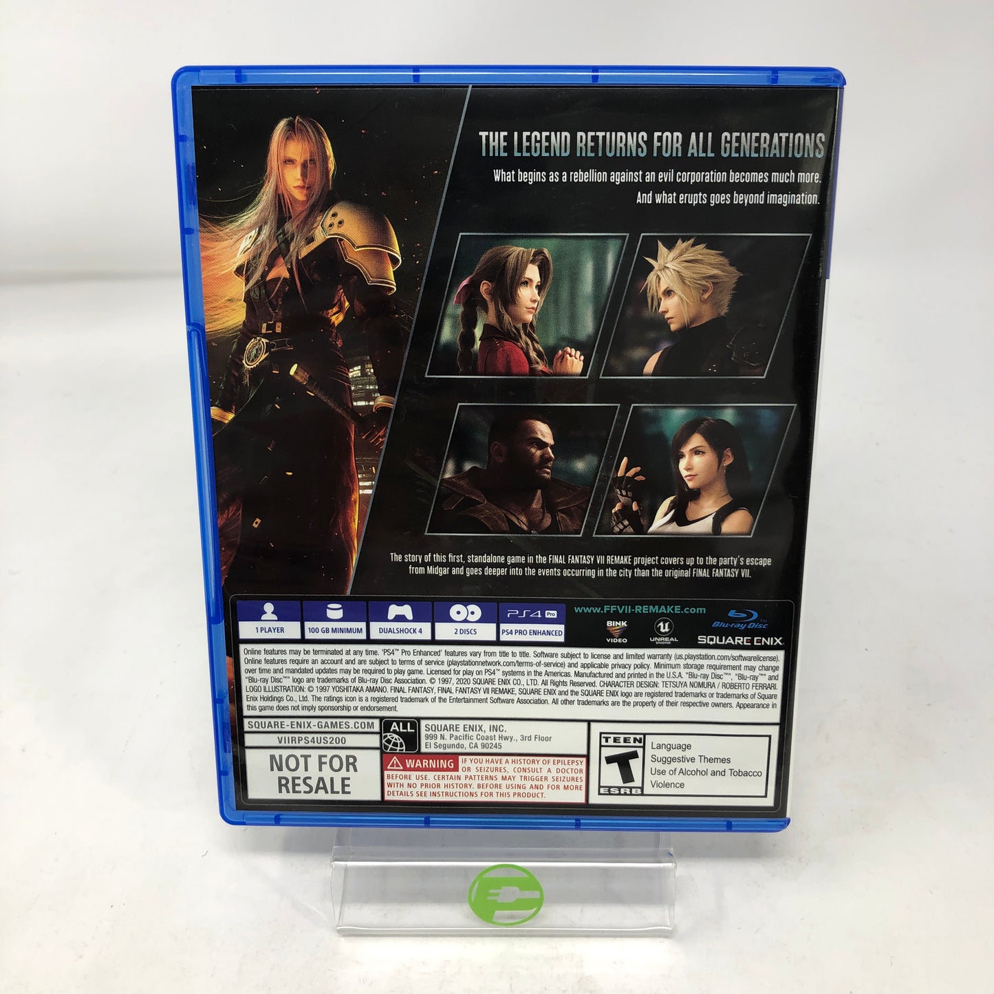 Final Fantasy VII Remake [Deluxe Edition] (Sony PlayStation 4 PS4, 2020) 