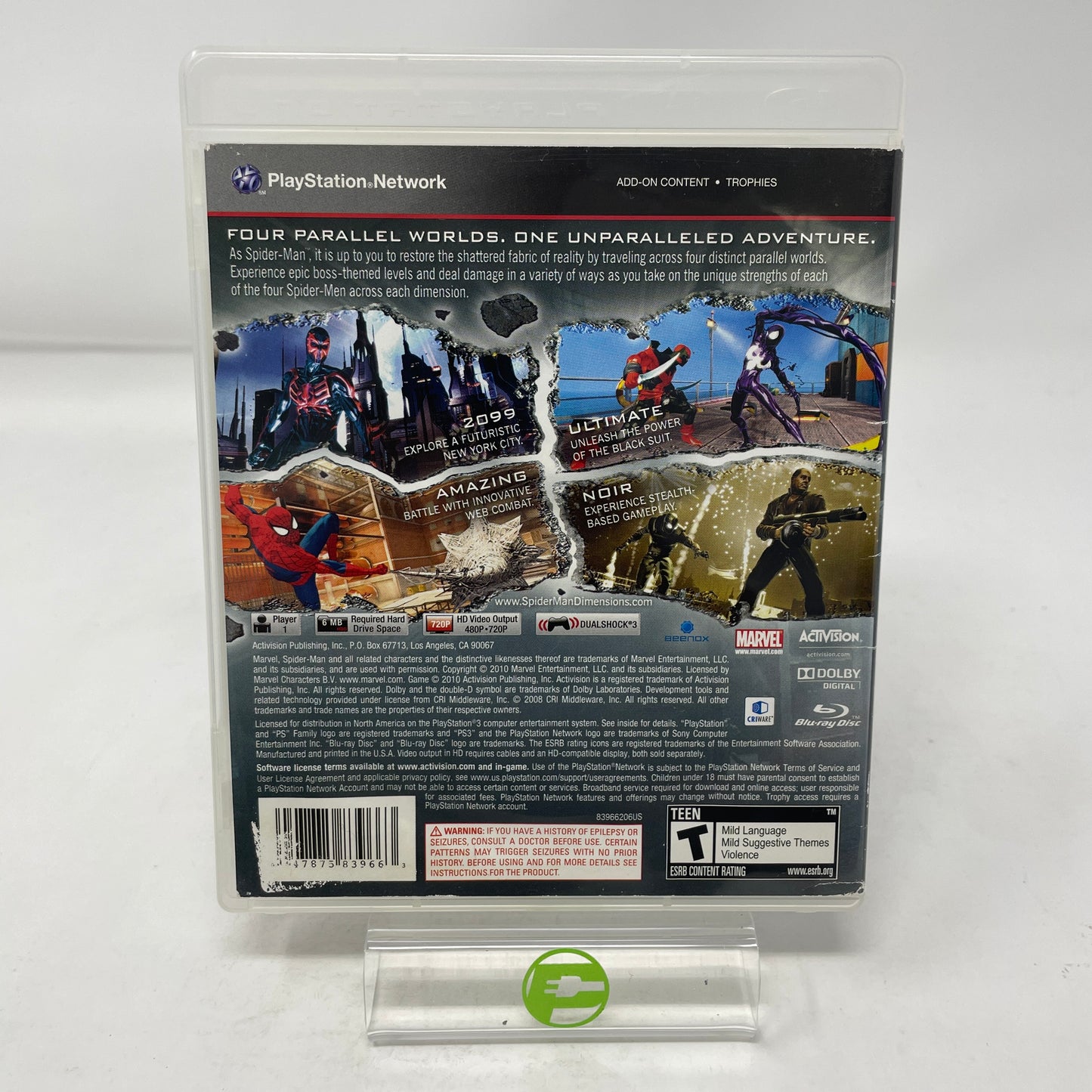 Spiderman: Shattered Dimensions (Sony PlayStation 3 PS3, 2010)