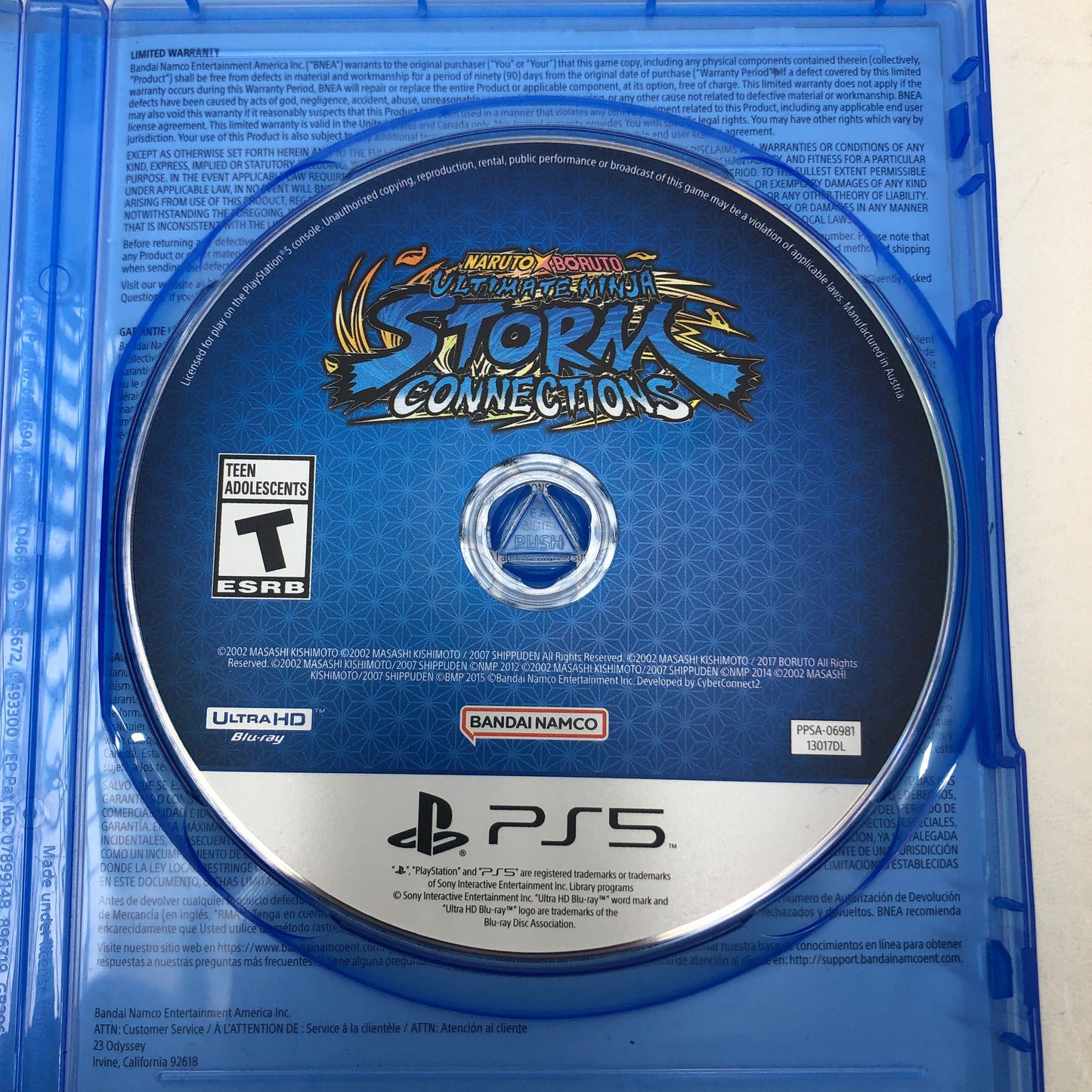 Naruto X Boruto Ultimate Ninja Storm Connections (Sony PlayStation 5 PS5, 2023)