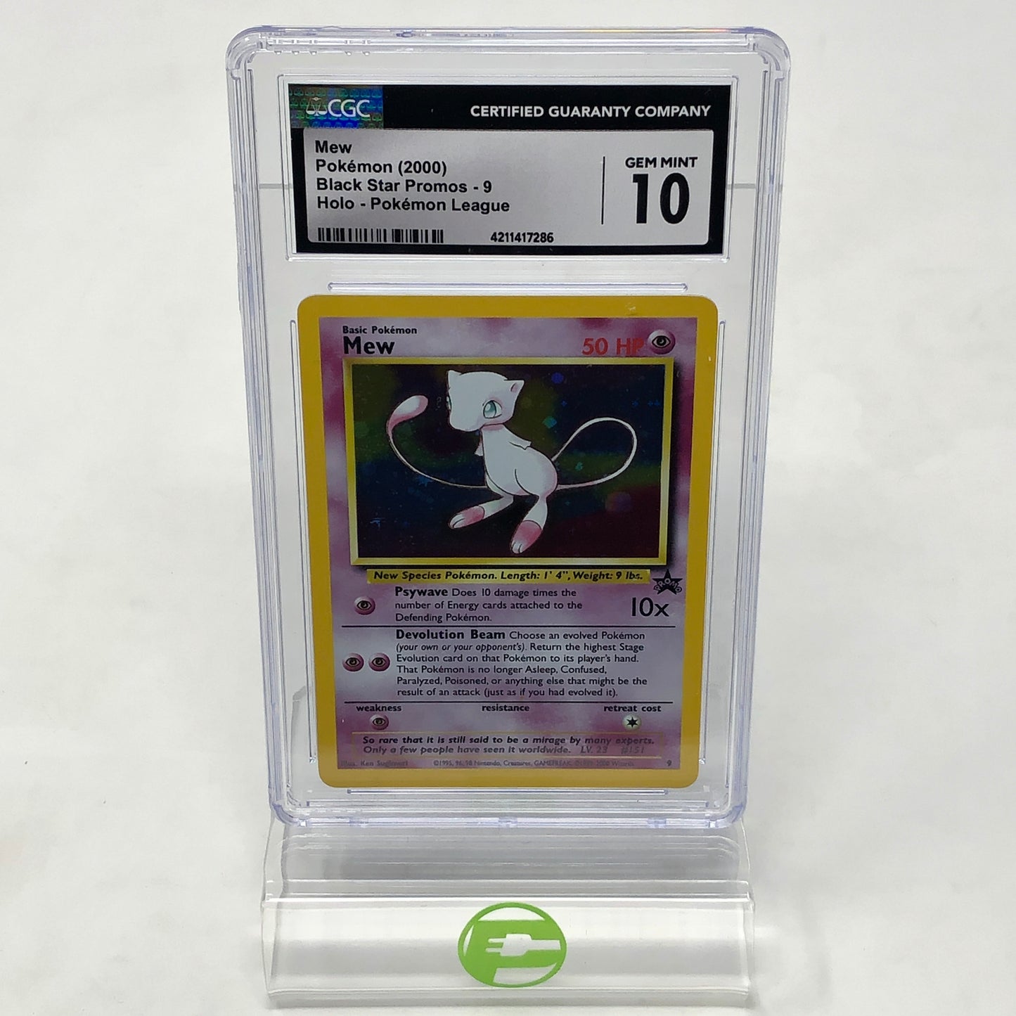 Pokémon TCG Black Star Promos 9 Mew 9 Holo English Rated 10
