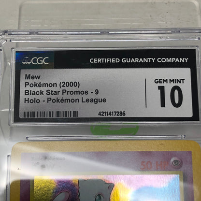 Pokémon TCG Black Star Promos 9 Mew 9 Holo English Rated 10