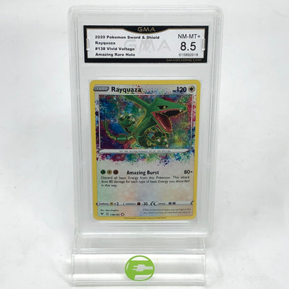 Graded 8.5 Pokémon TCG Vivid Voltage Rayquaza 138/185 English
