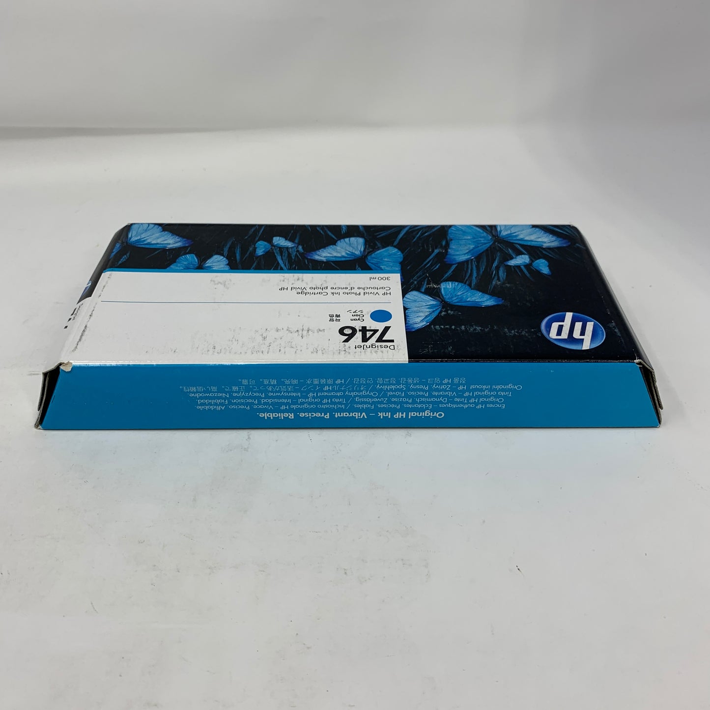 New HP 746 300-ml Cyan DesignJet Ink Cartridge, P2V80A