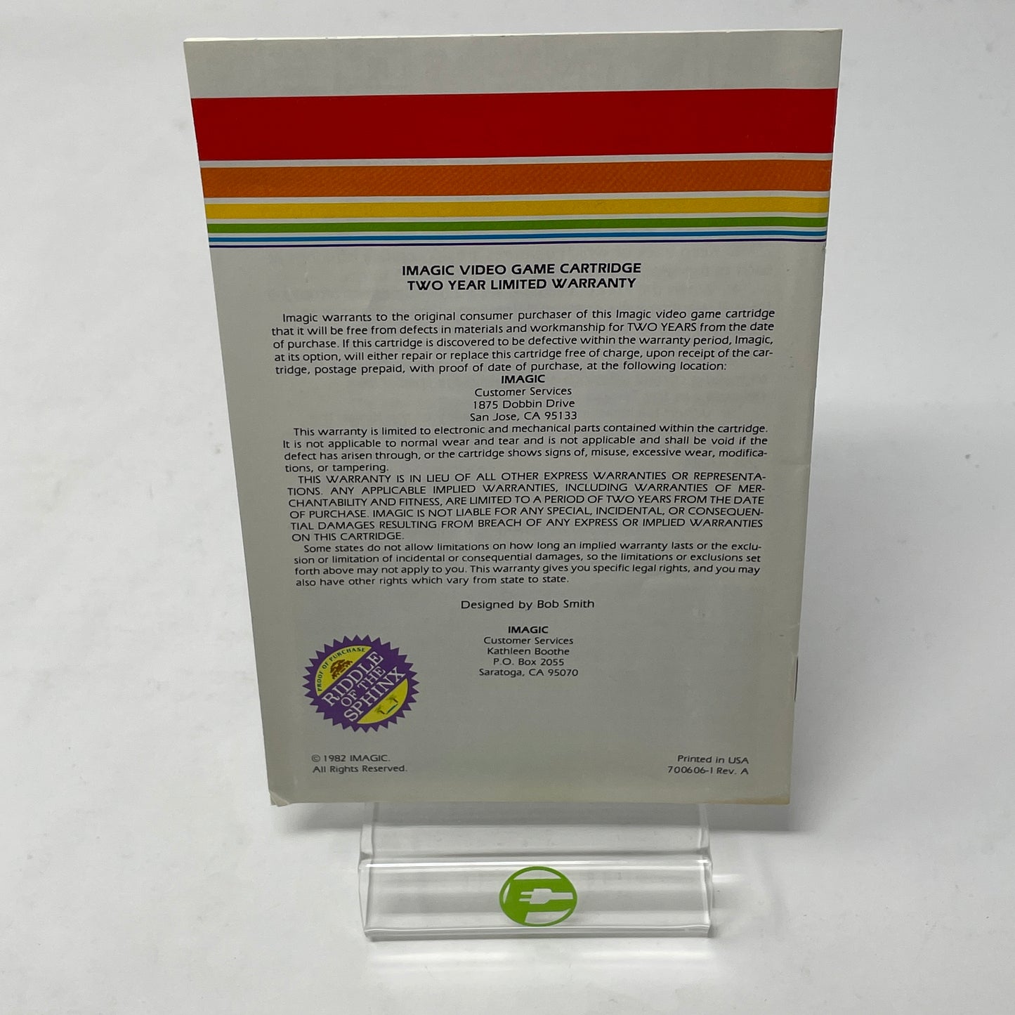 Riddle of the Sphinx (Atari 2600, 1981)